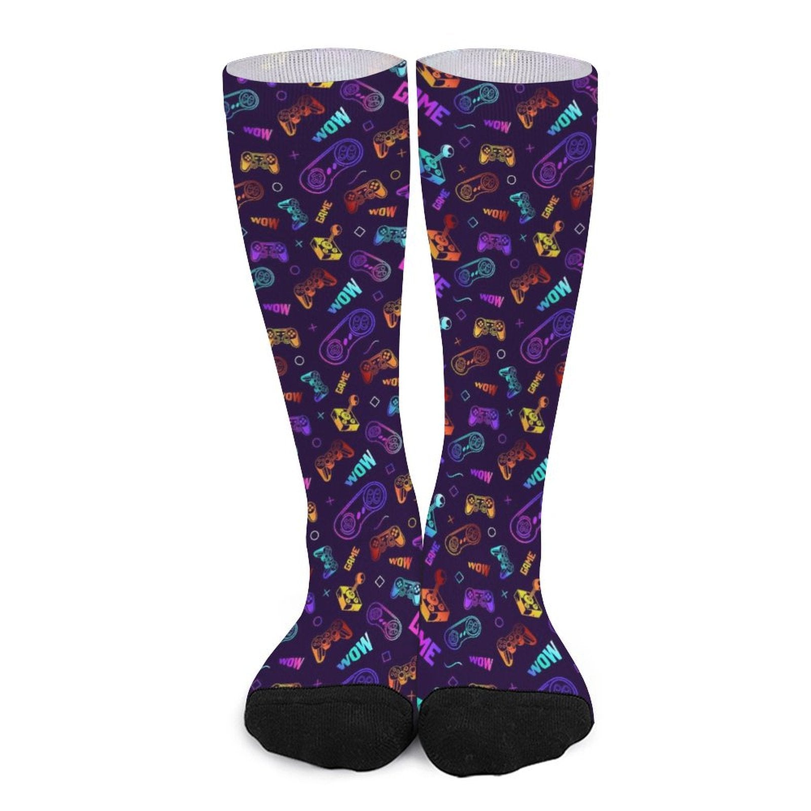 neon gamepad Prined socks Gifts for Men Women