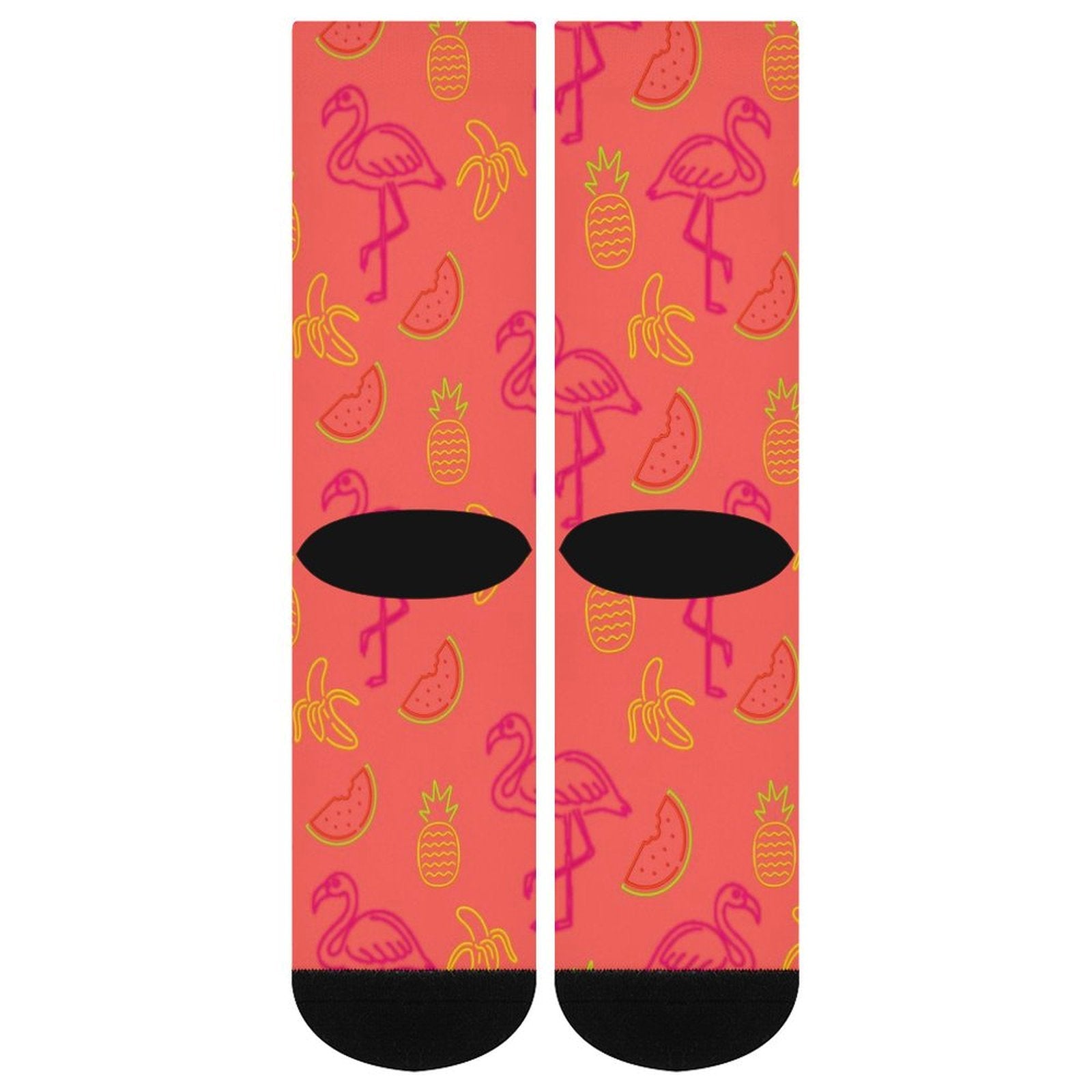 Fruity Flamingo Prined socks Gifts for Men Women