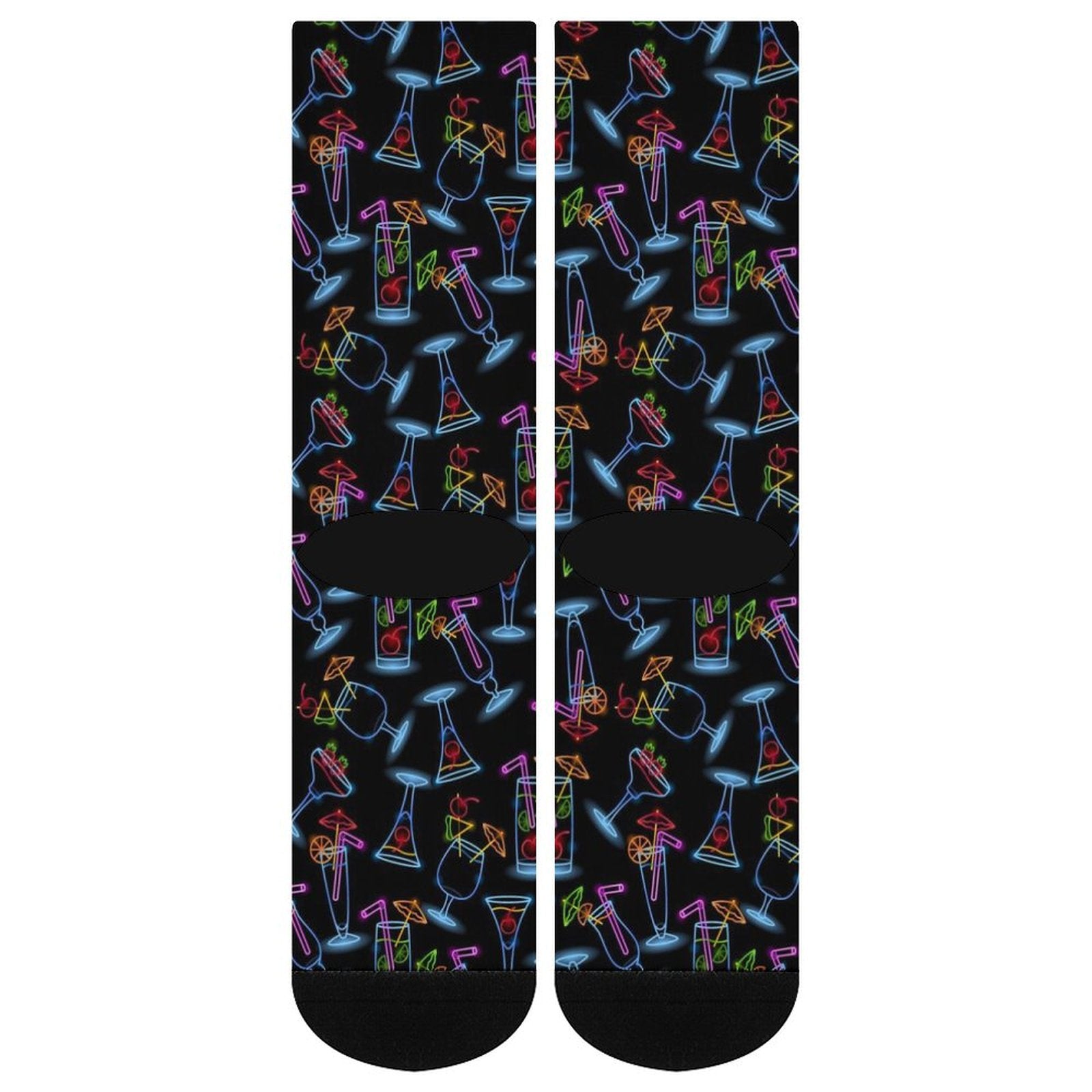 Neon Drinker Prined socks Gifts for Men Women