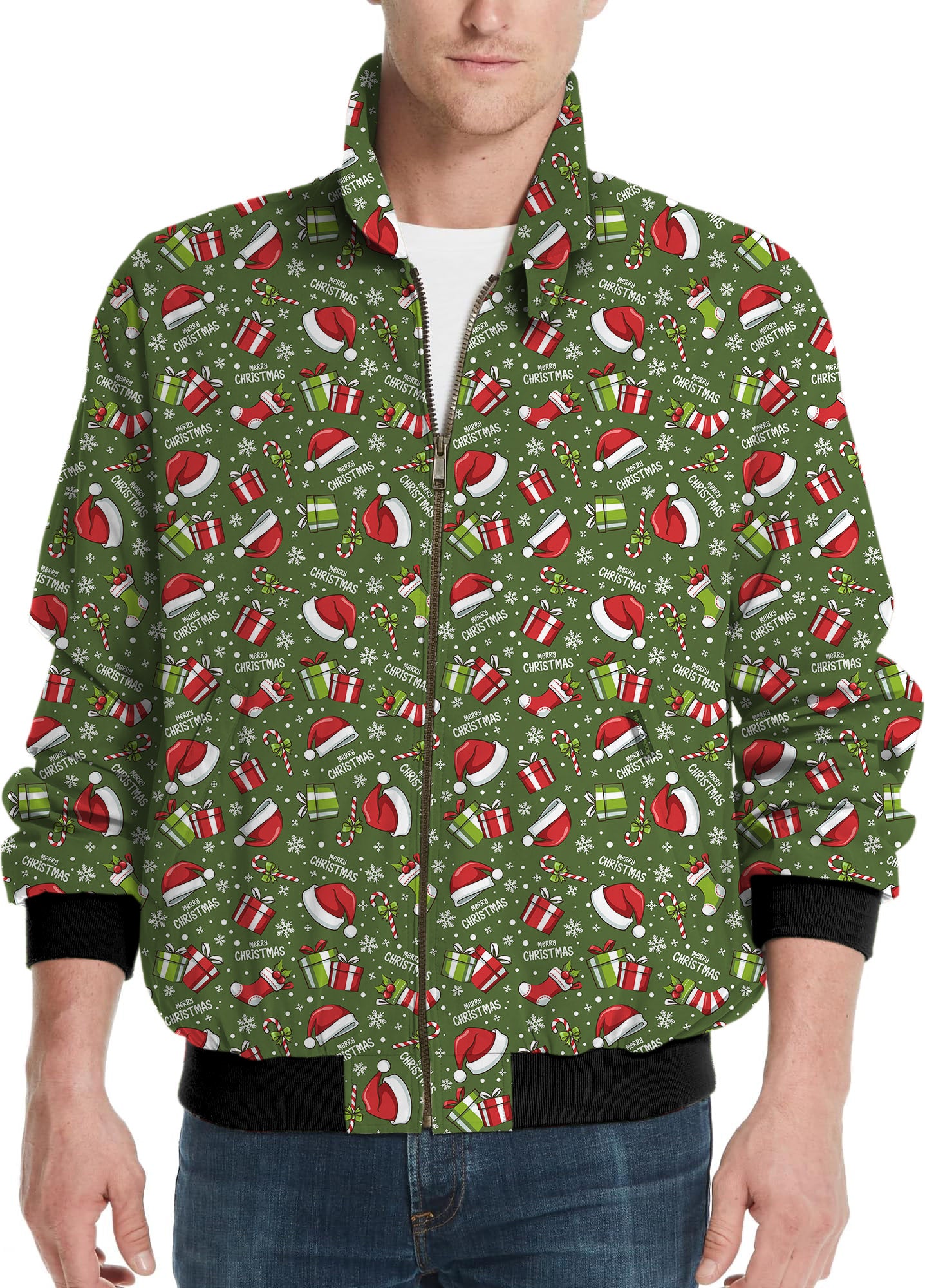 Very Merry XMAS-Men's Golf Windbreaker Light Jacket