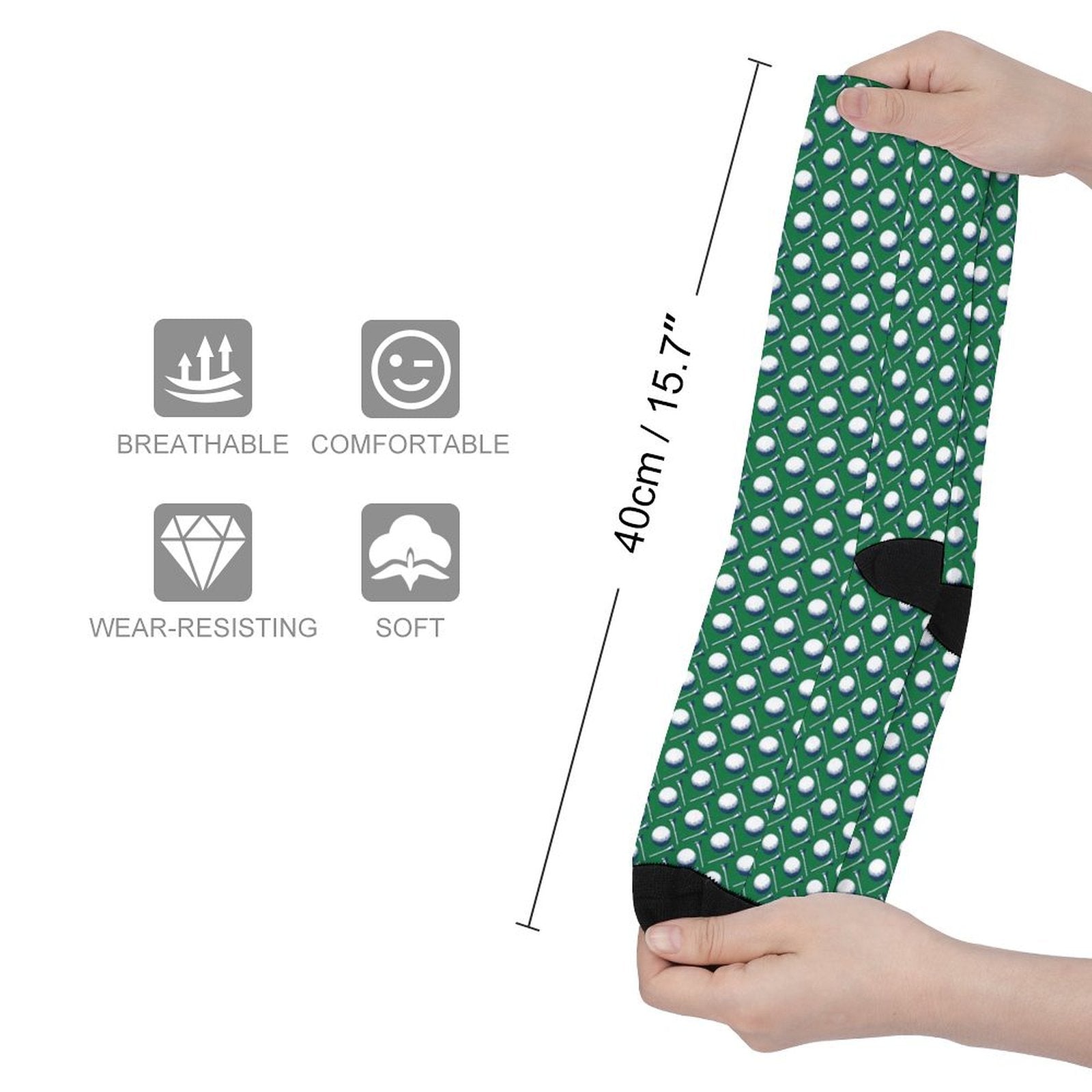 golf ball Prined socks Gifts for Men Women
