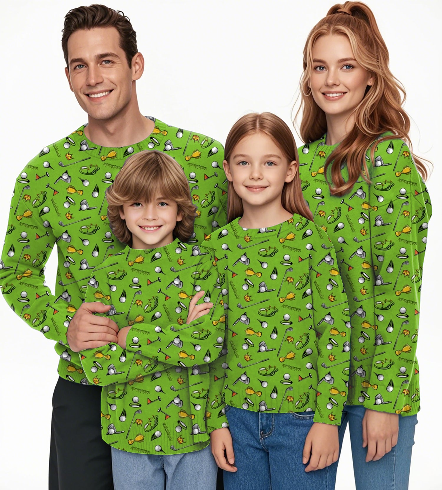 Stadium Champion Crewneck Pullover Ugly Sweater Men Women boy girl family
