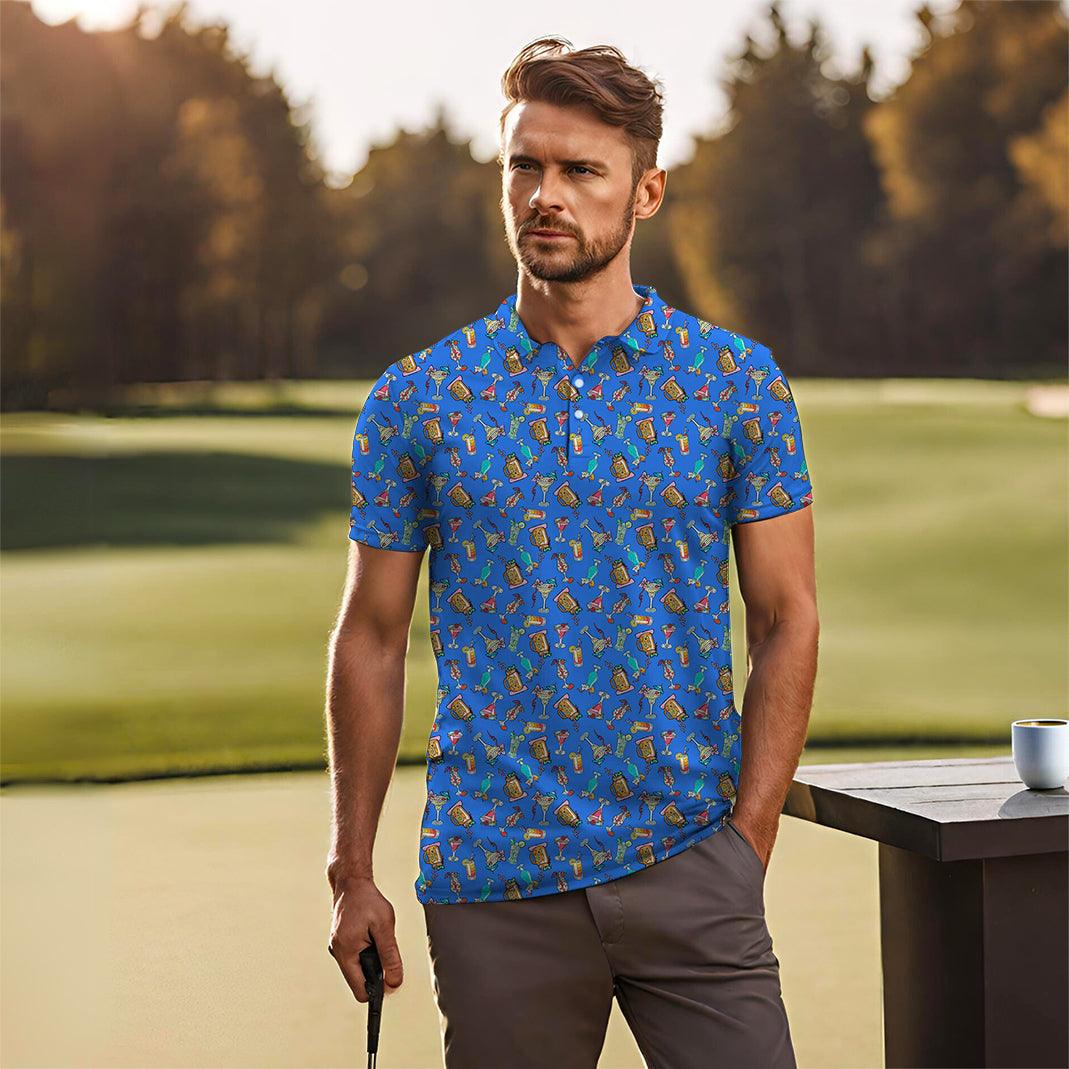 Men's Summer fruit juice golf polo