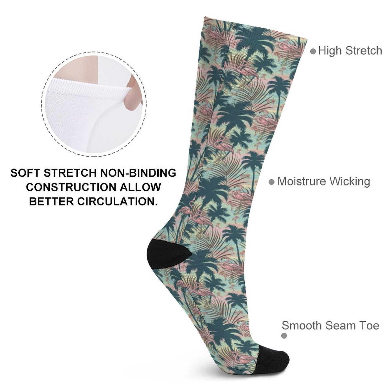 Dazed Flamingo Prined Sock Gifts for Men Women