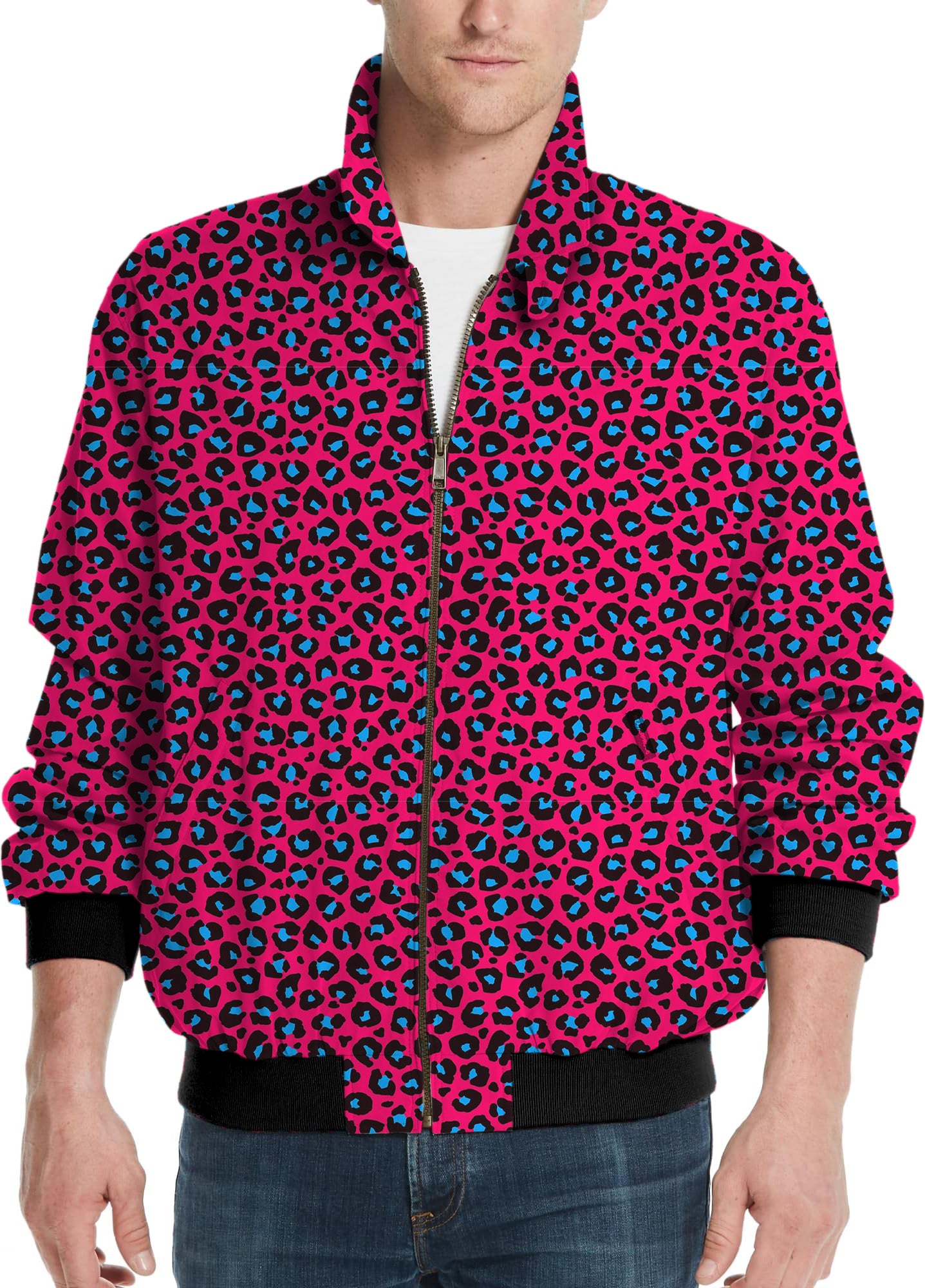 Red Jaguar-Men's Golf Windbreaker Light Jacket