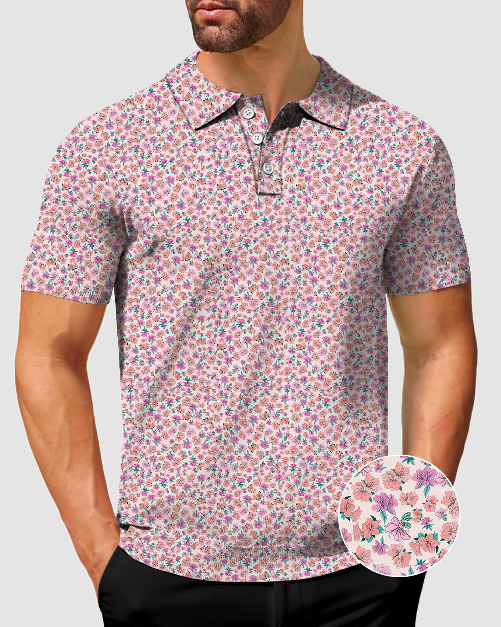 Men's Flower World Polo