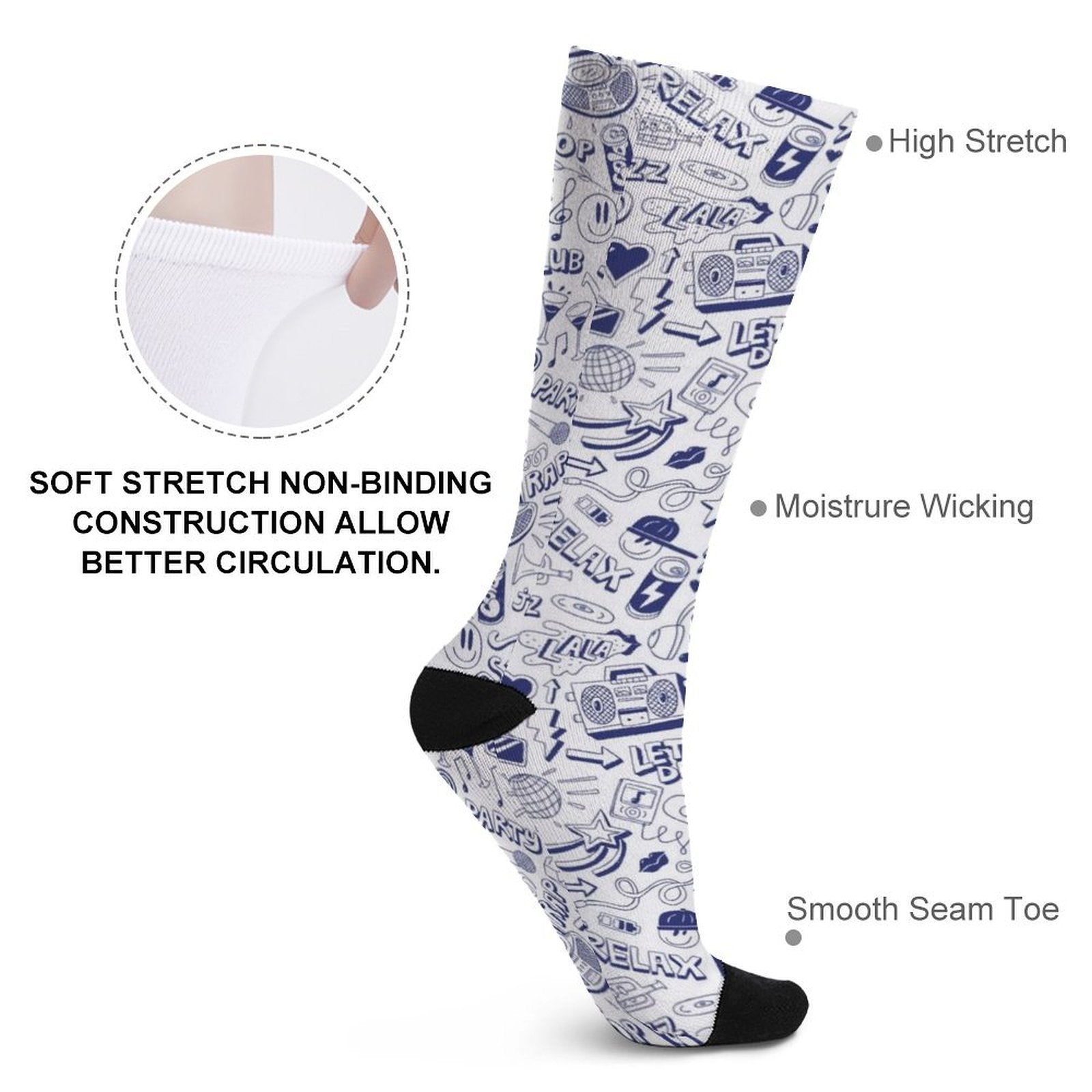 Fore Play Prined socks Gifts for Men Women