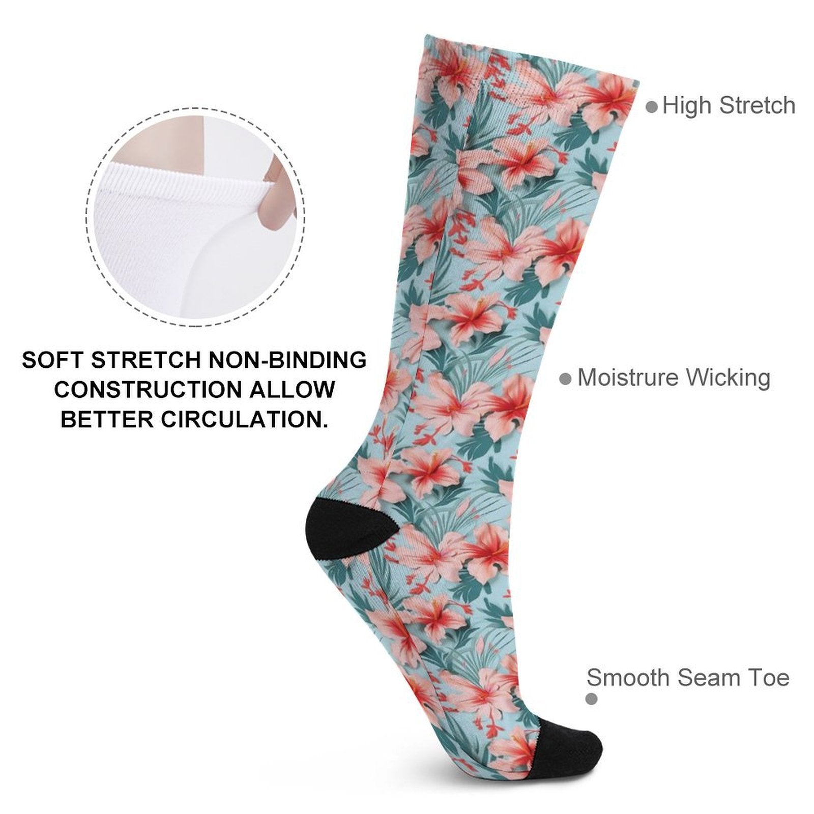 Tropical Course Prined socks Gifts for Men Women