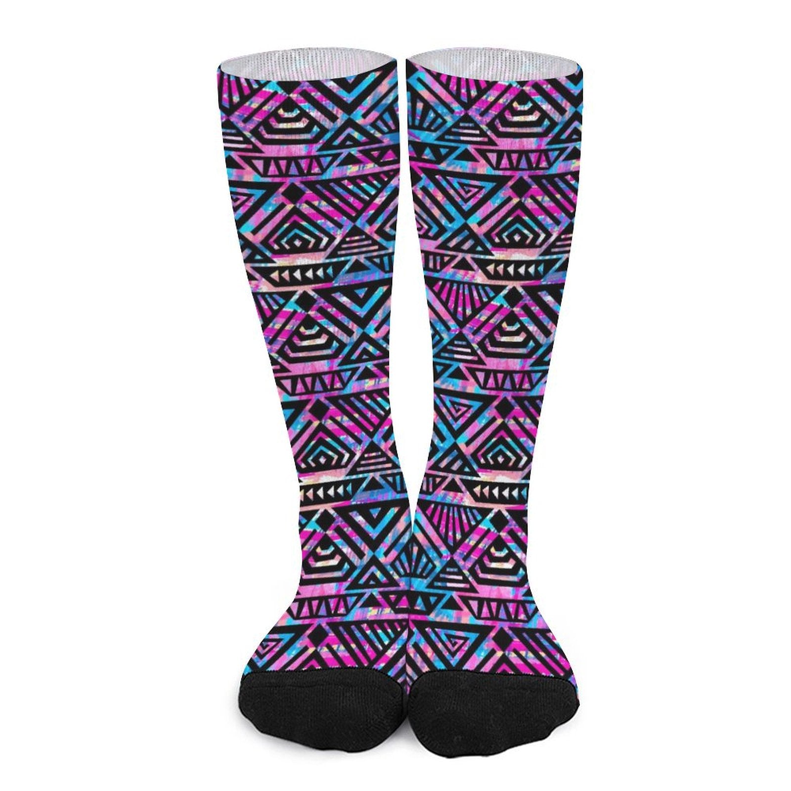 Purple grid Prined socks Gifts for Men Women