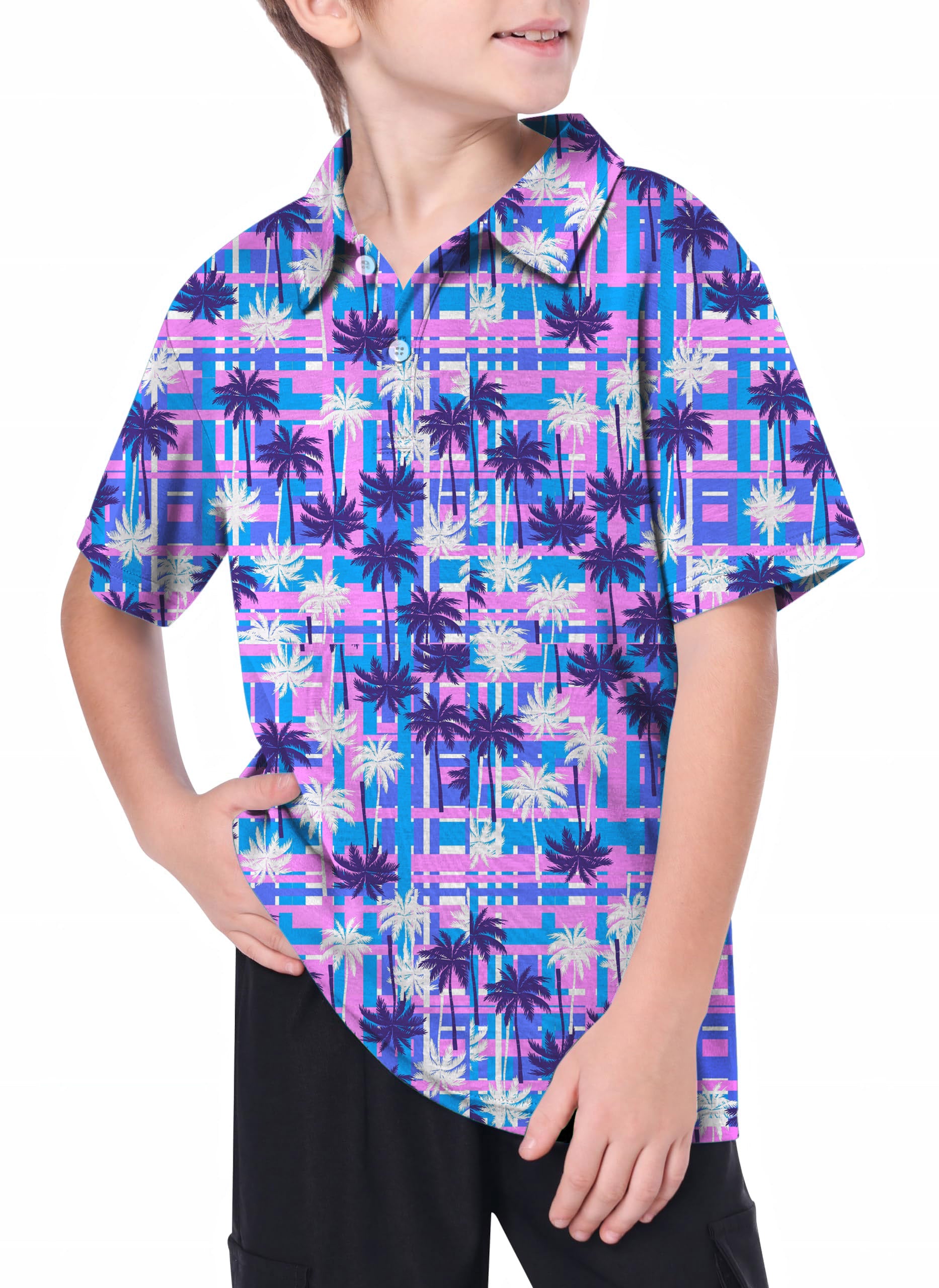 Youth Purple Coconut Golf Polo