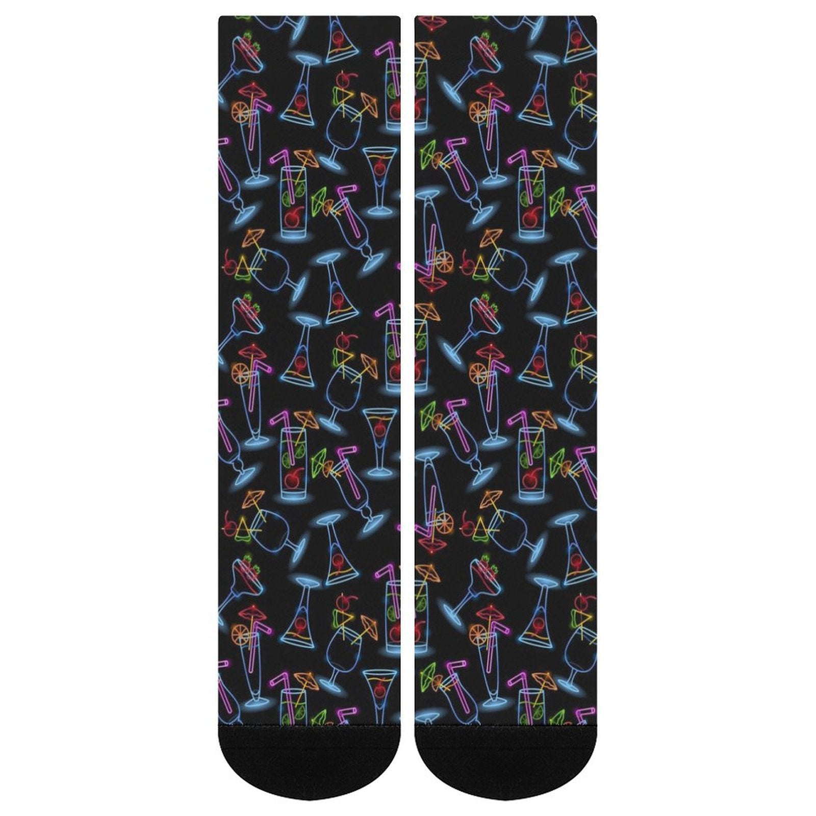 Neon Drinker Prined socks Gifts for Men Women