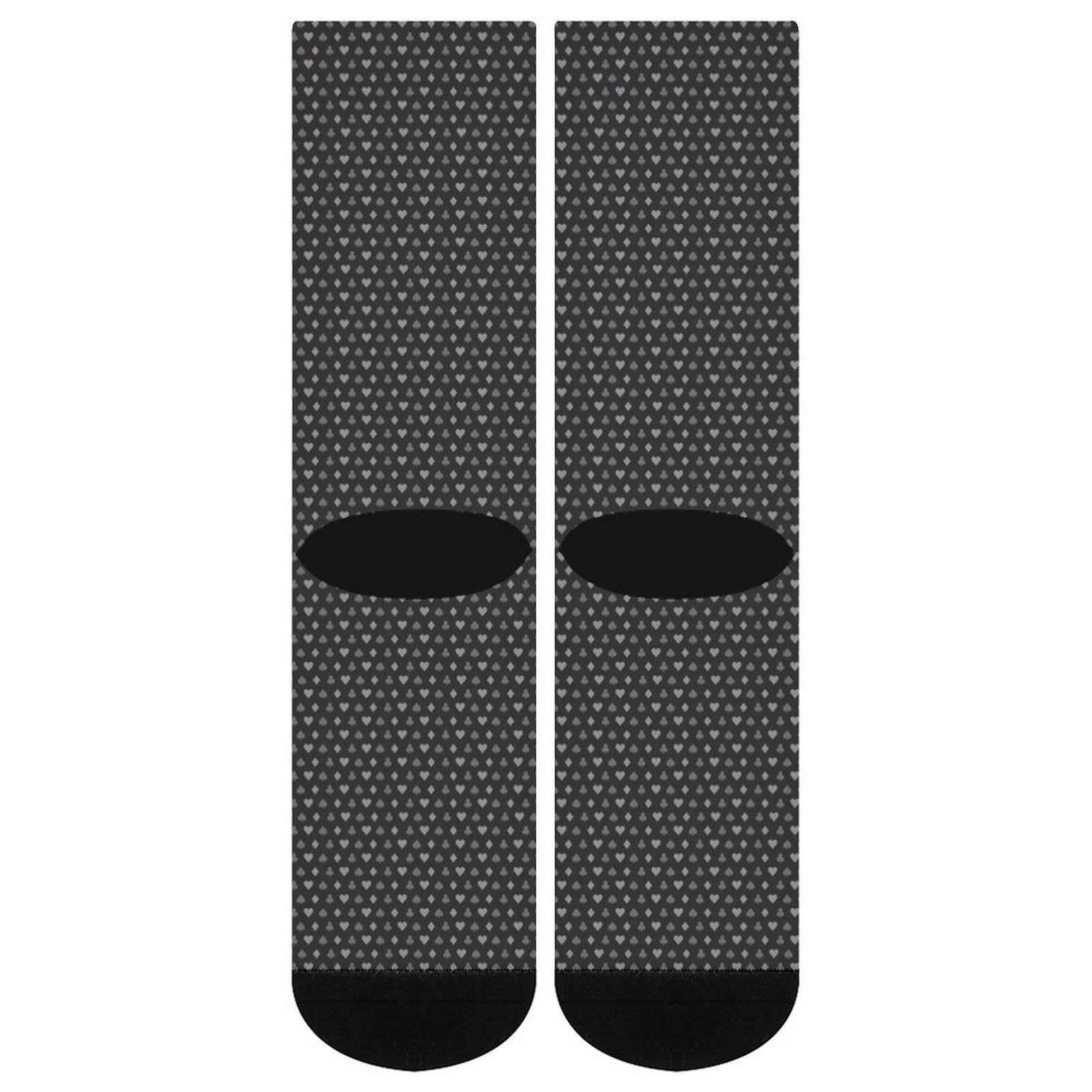 Poker Pattern Prined socks Gifts for Men Women
