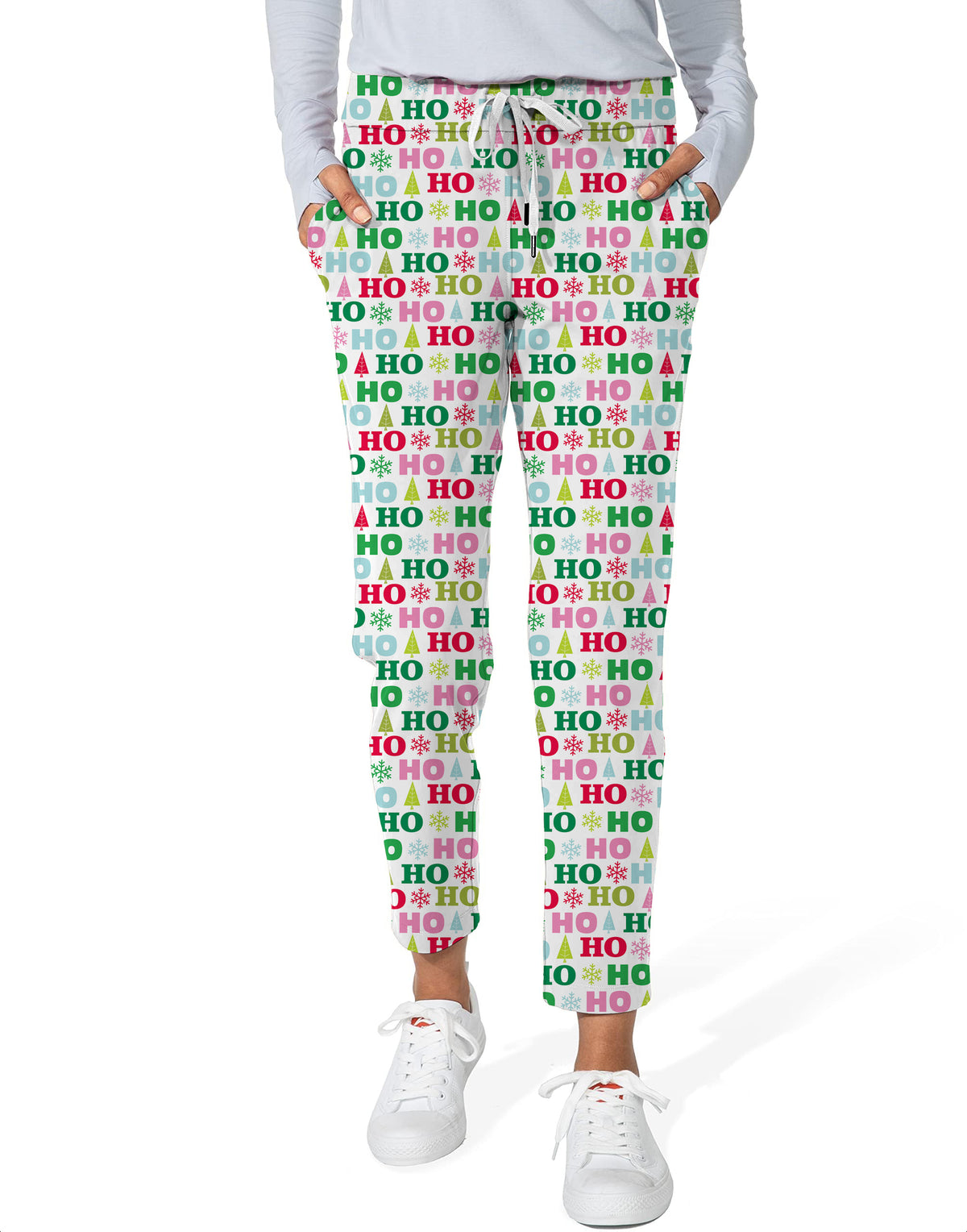 Christmas HO Women's 7/8 Stretch Ankle Golf Pants