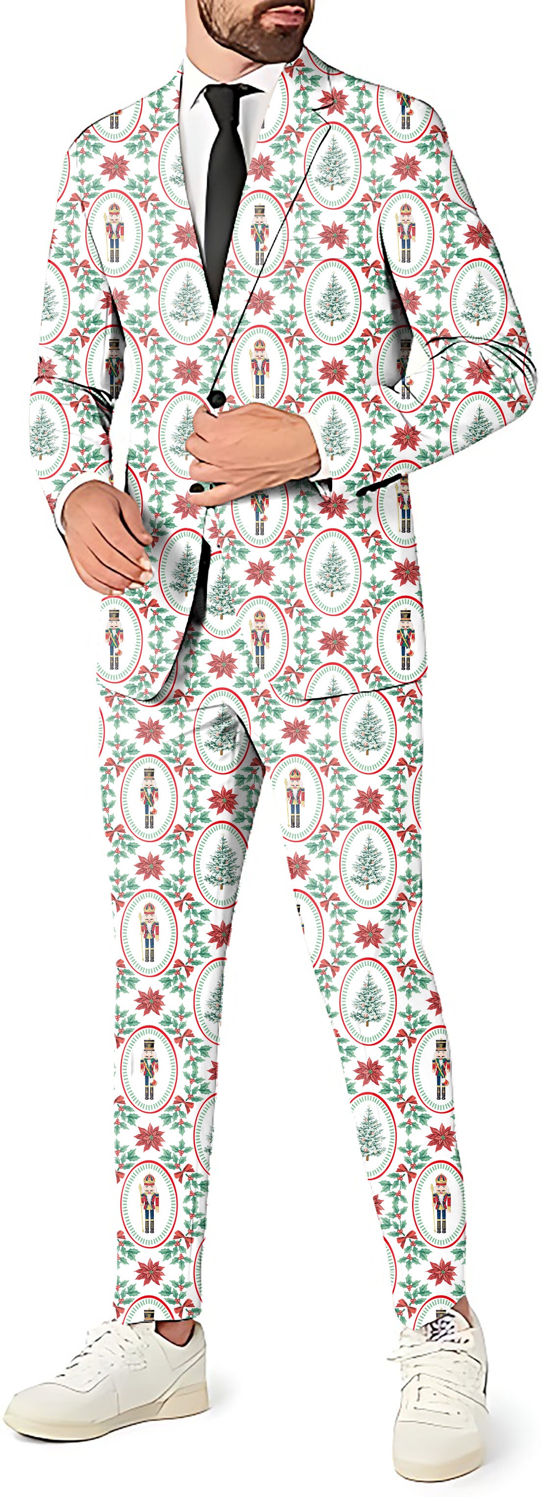 Christmas Nutcracker Men's Party Costumes-Theme Party 2 or 3pcs Suit set-Blazer Pants & Vest