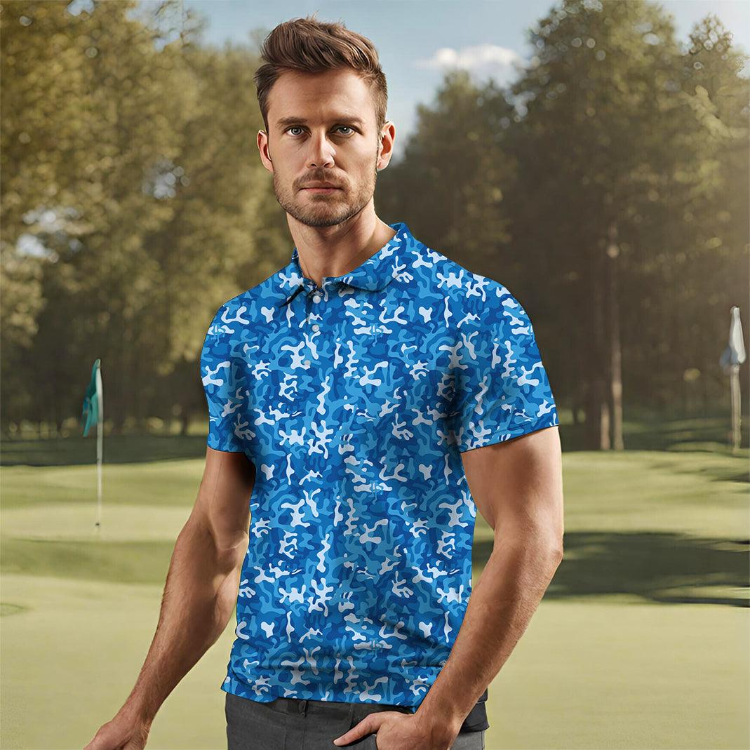 Men's Camo golf polo