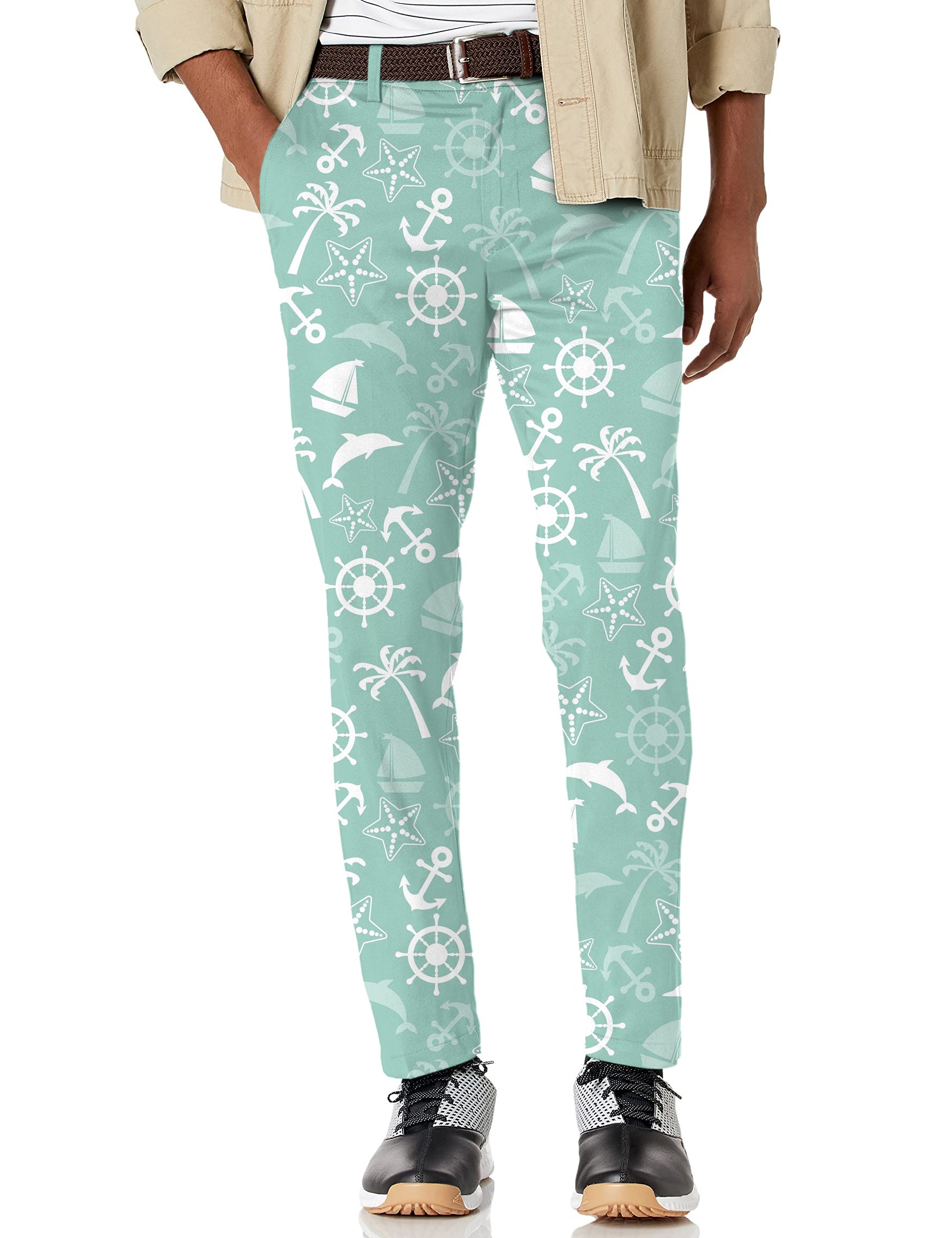 Men's ship's anchor Stretch Golf pants