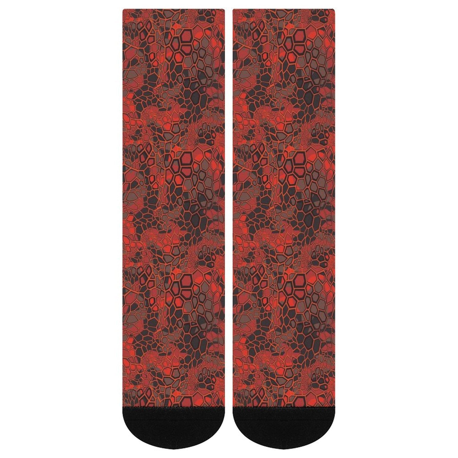 Red Dragonscale Prined socks Gifts for Men Women