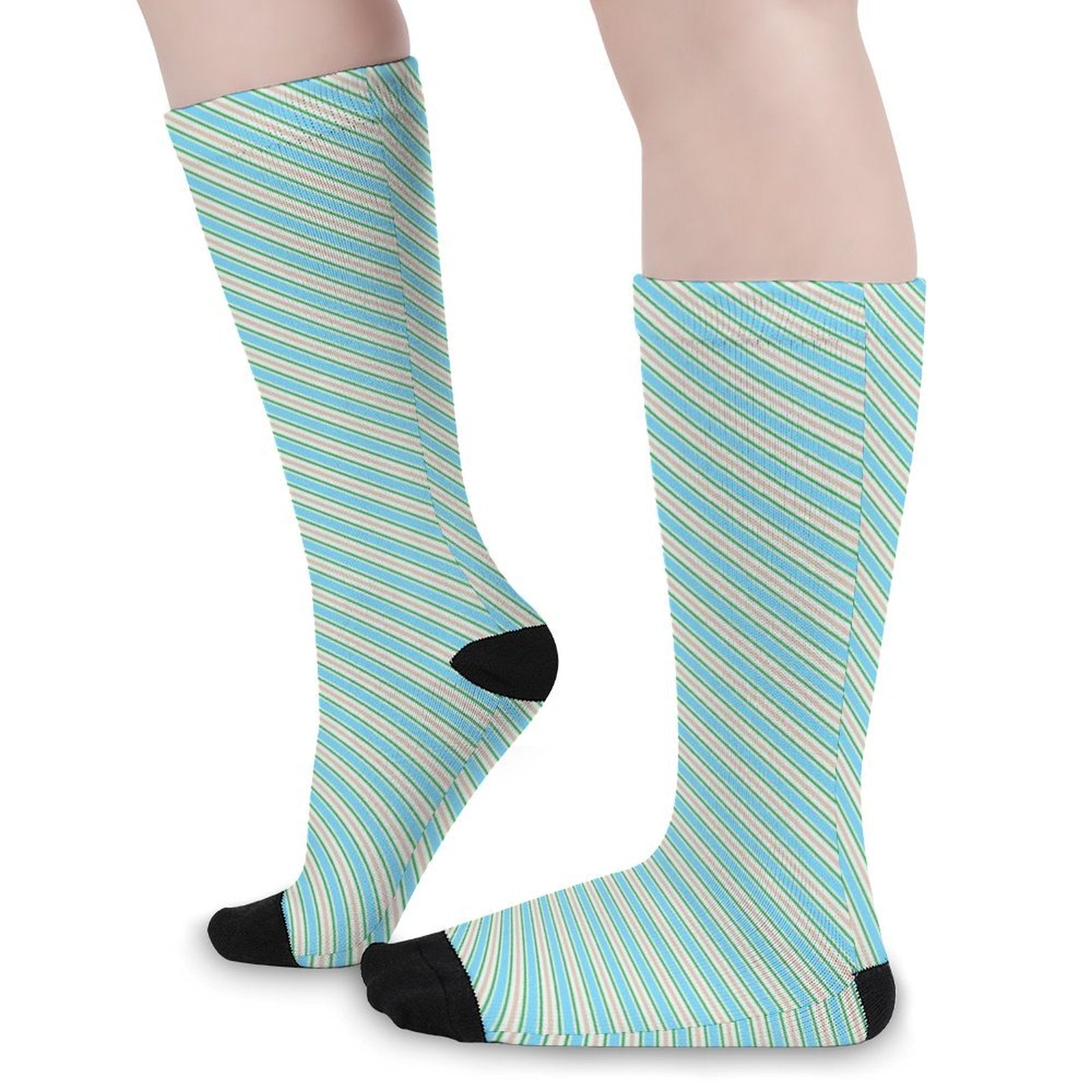 Diagonal stripes Prined socks Gifts for Men Women