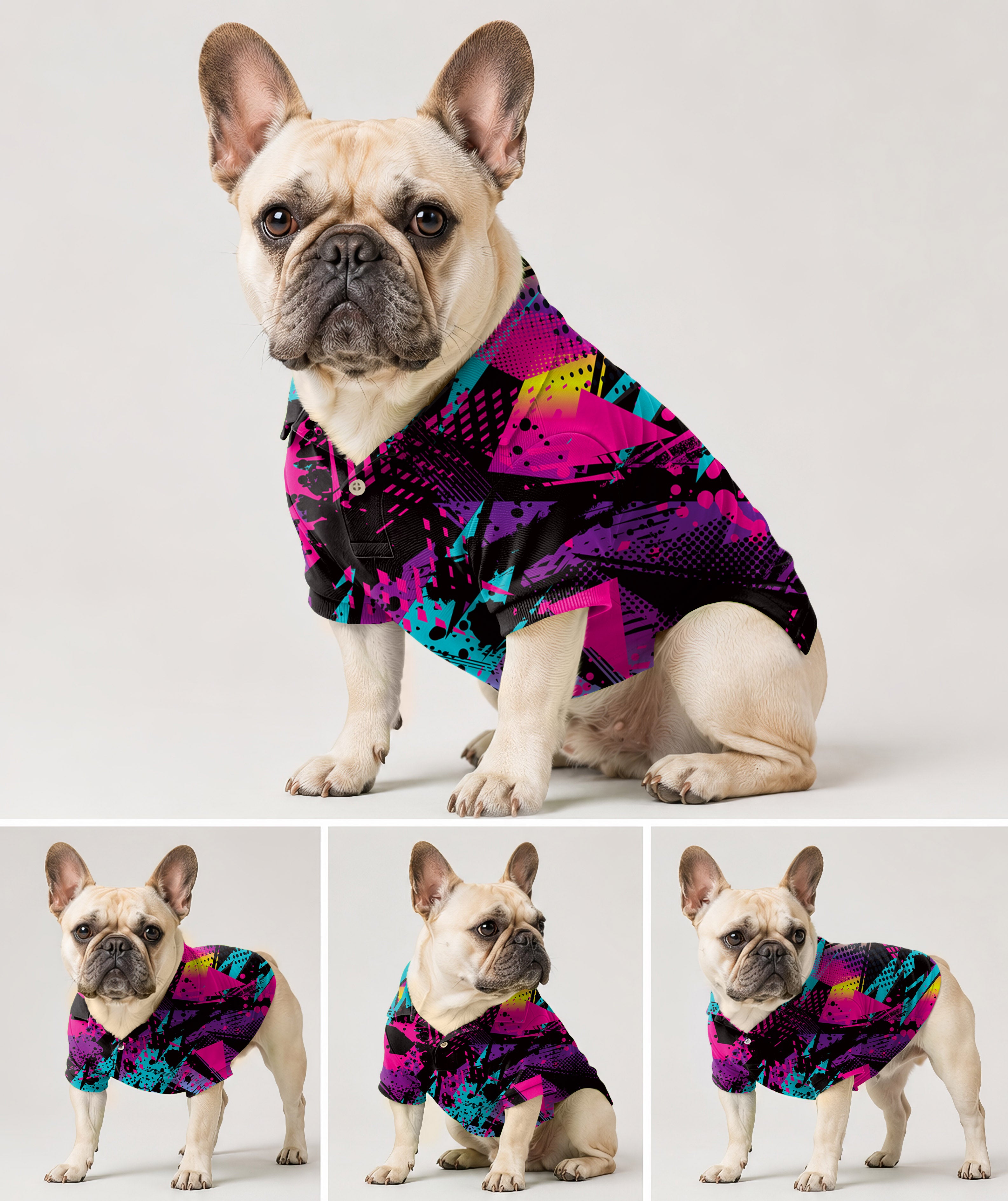 Dog's Retro Golfer golf polo