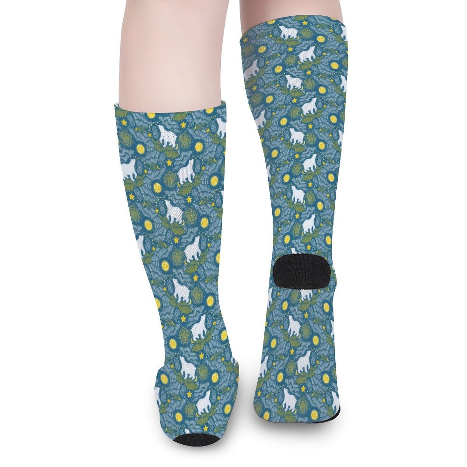 Star mountain bear Prined socks Gifts for Men Women