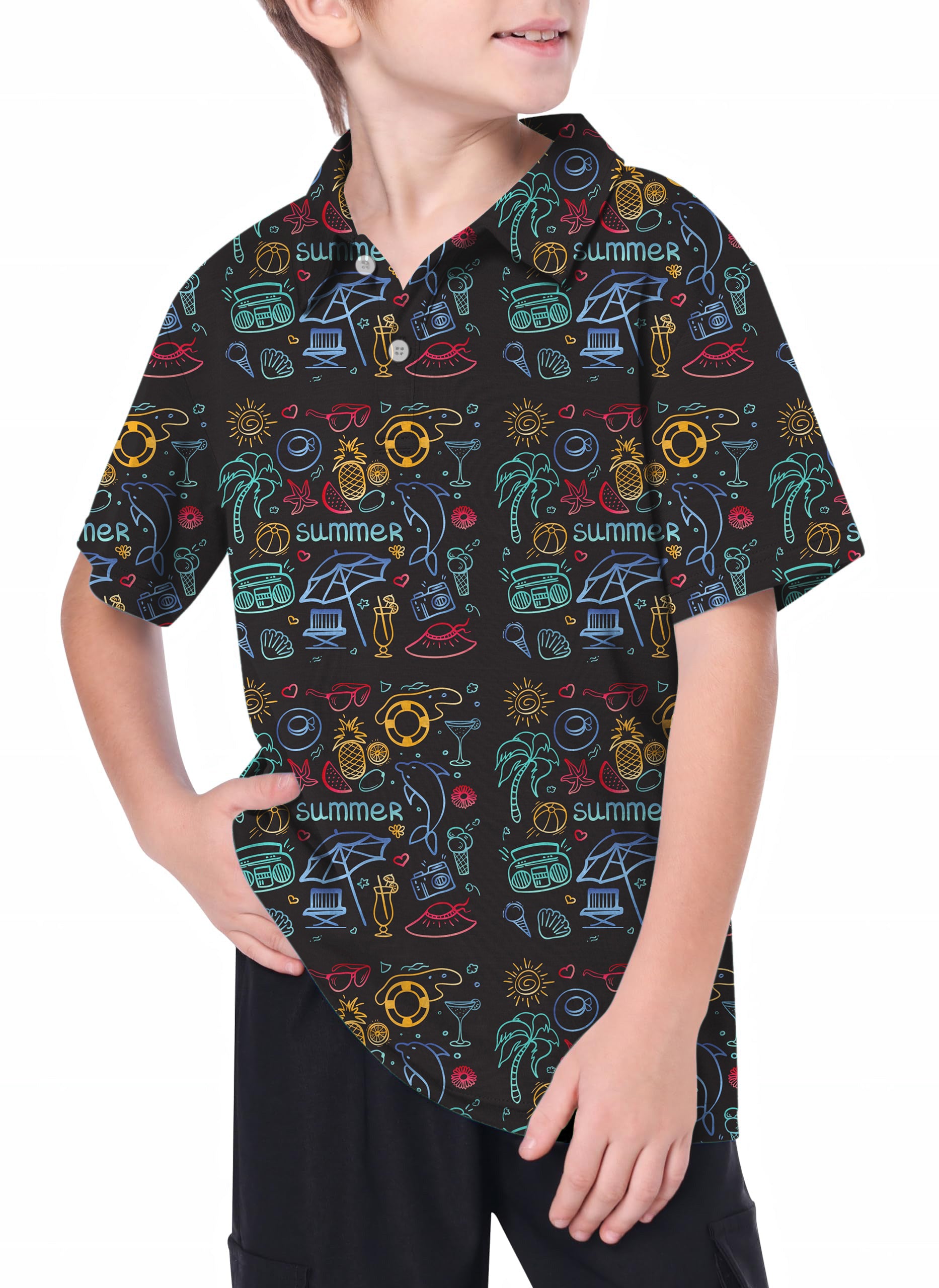Youth Summer Golf Polo