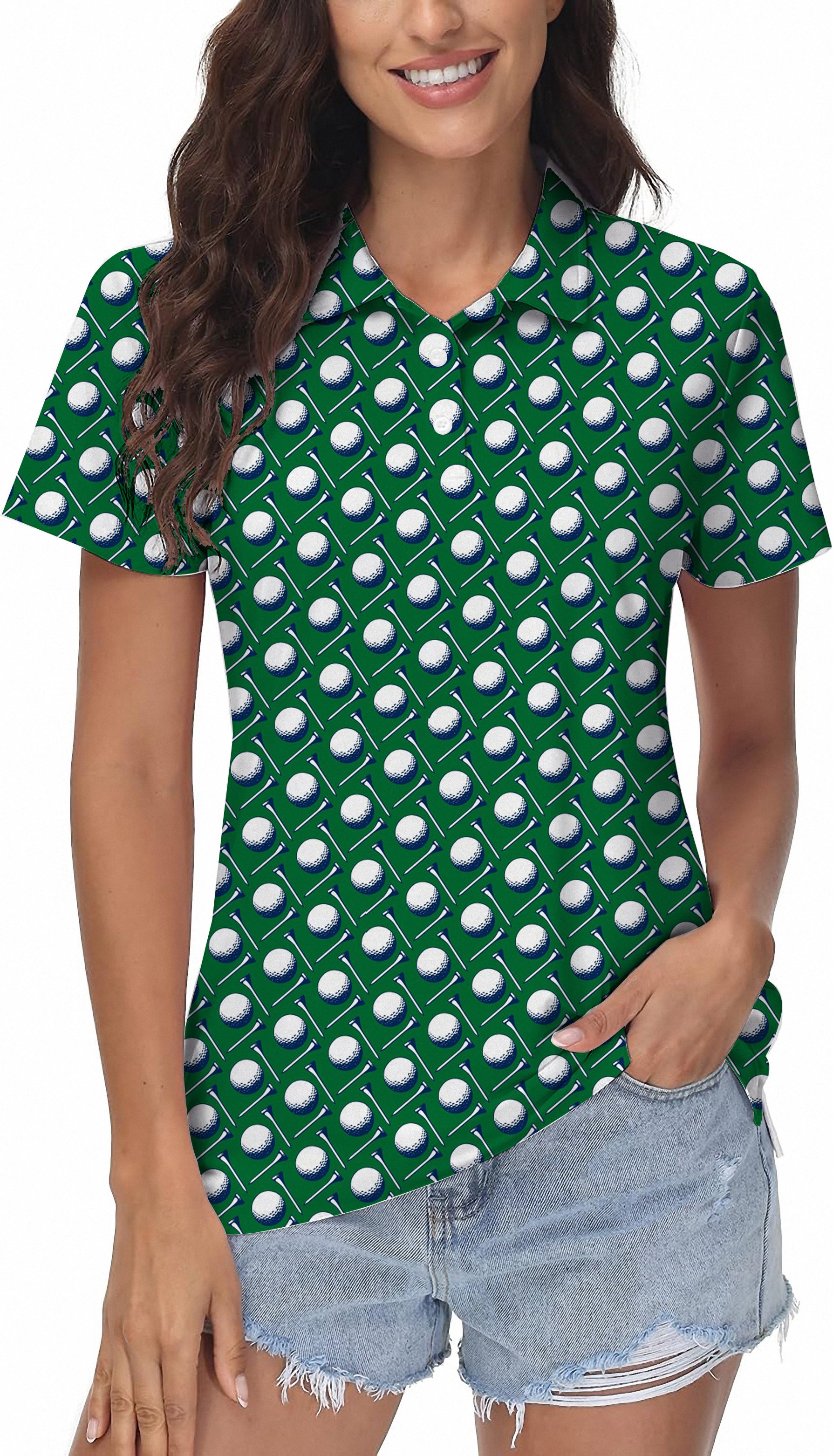 golf ball Women's Golf Polo