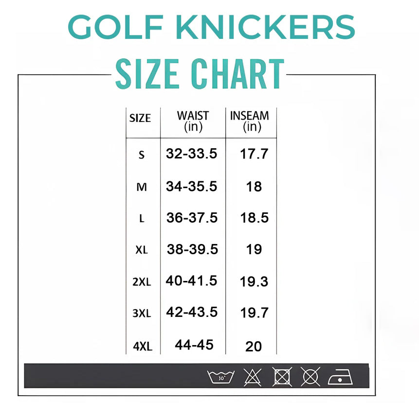 yellow grid-Men's Golf Knickers Pants