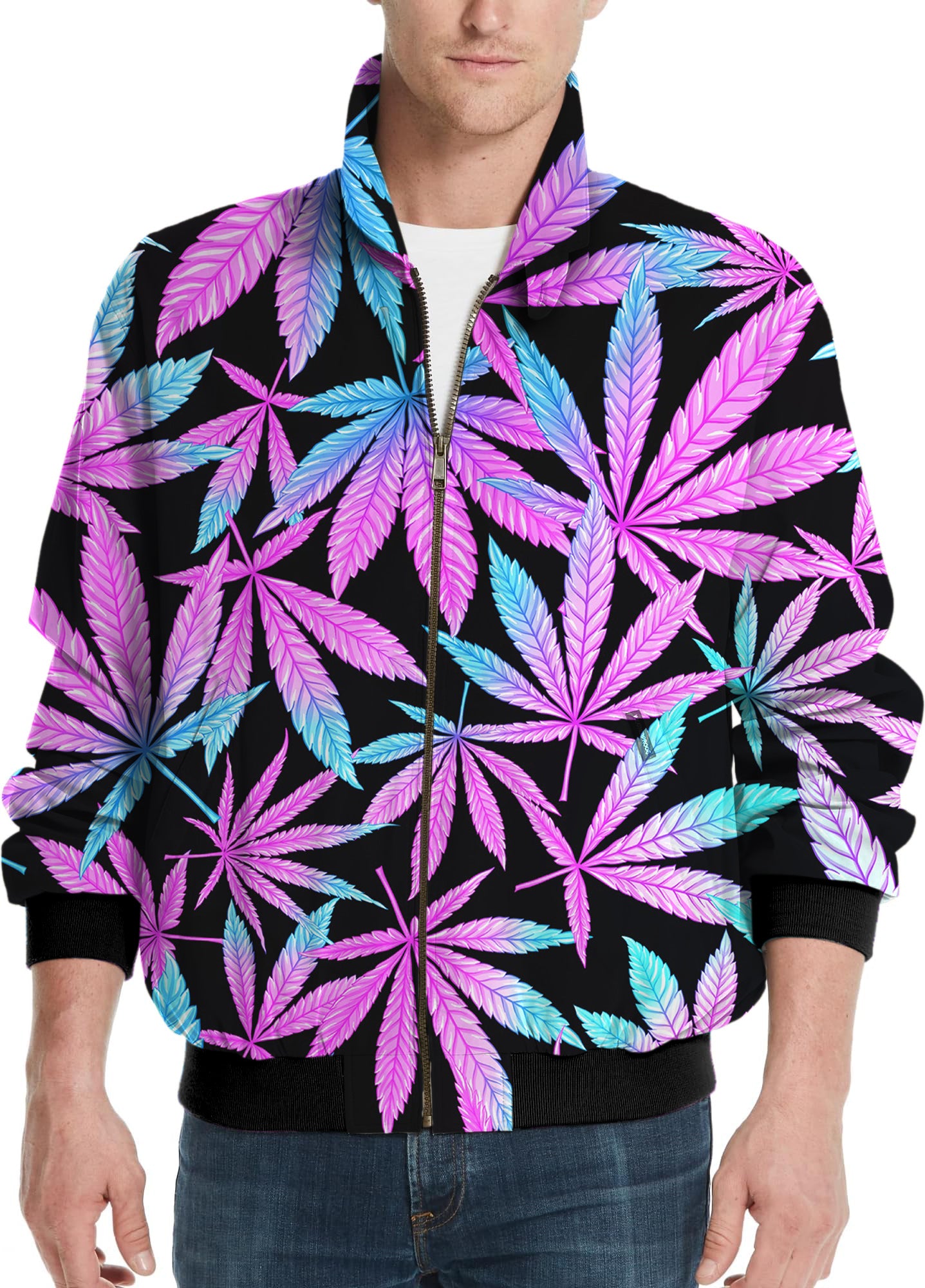Purple DreamsMen's Golf Windbreaker Light Jacket