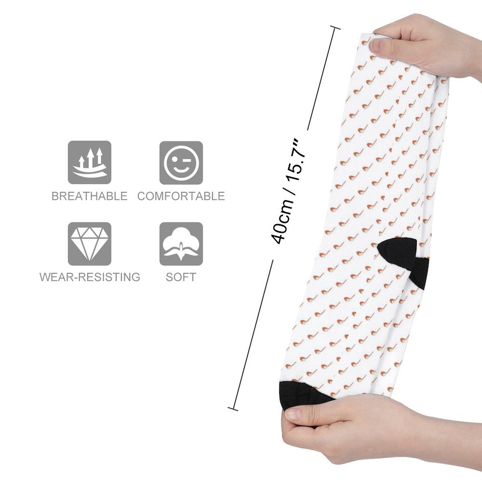 Golf Club Prined socks Gifts for Men Women