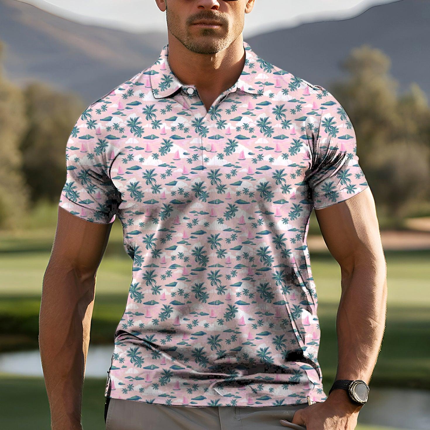 Men's Island Time golf polo