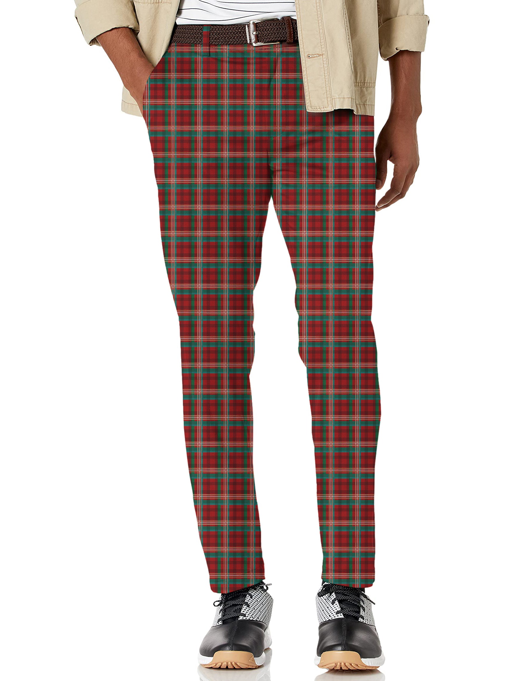 Men's Marry Christmas Stretch Golf pants trousers