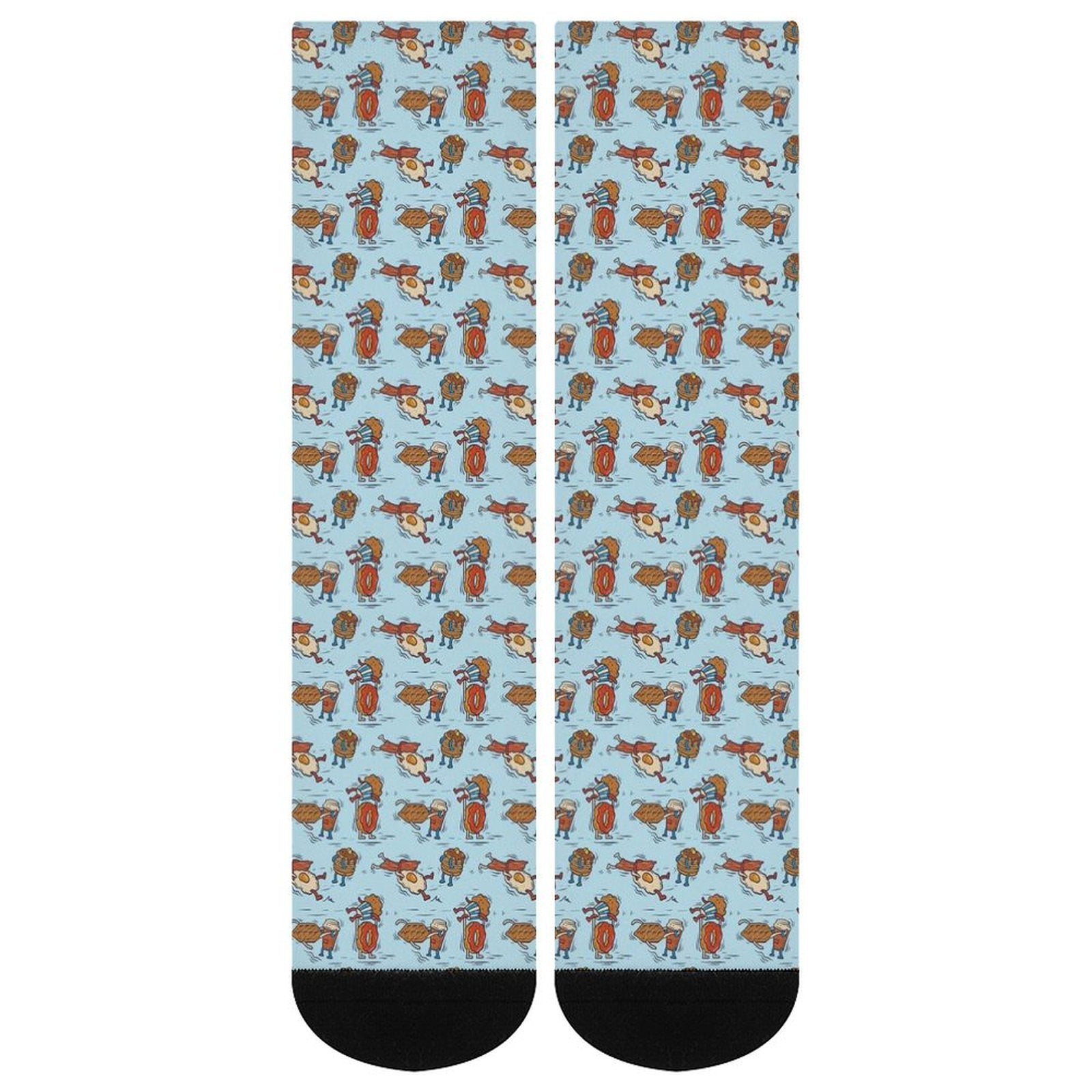 Breakfast Brawl Prined socks Gifts for Men Women