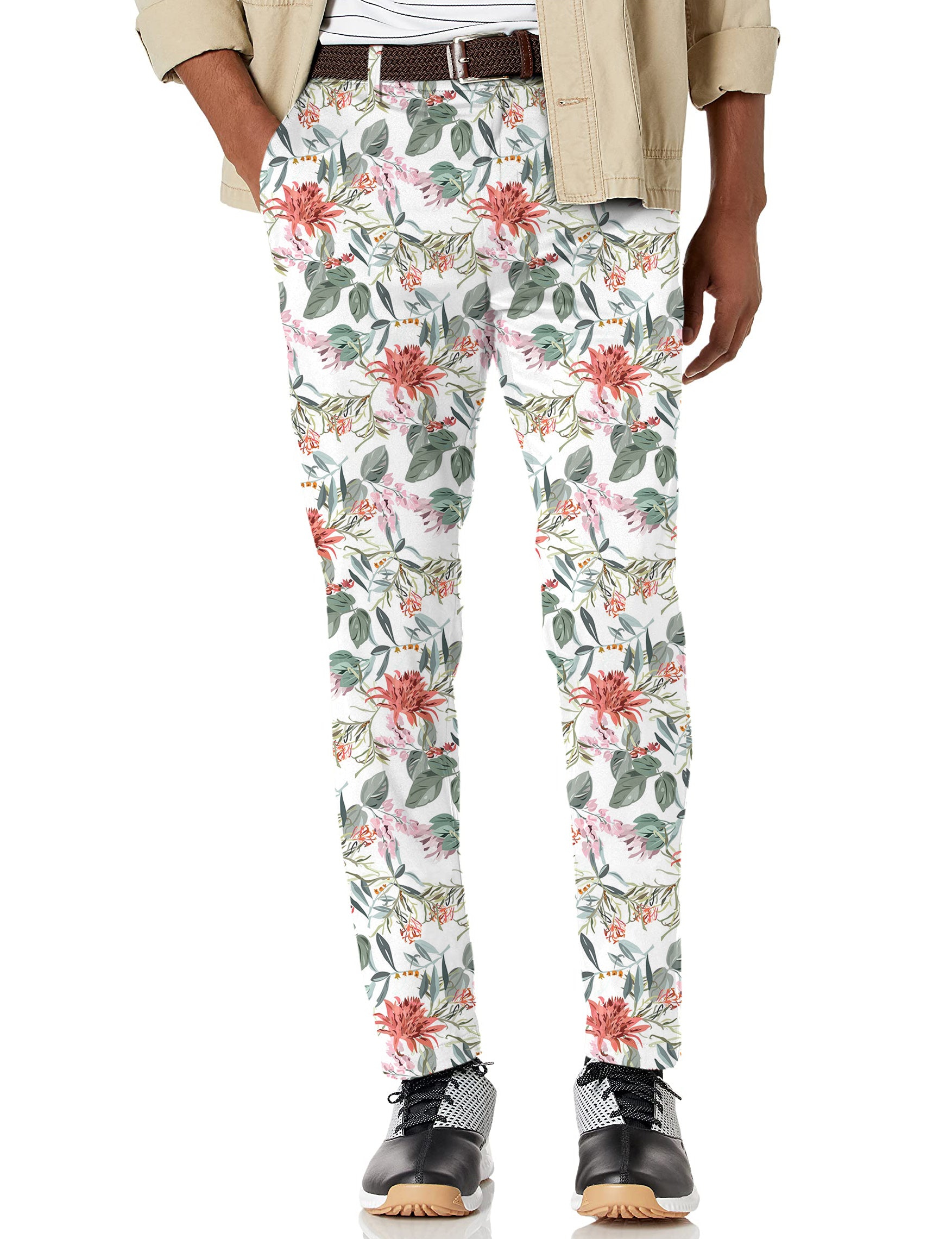 Men's DAISY FLOWER Stretch Golf Pants
