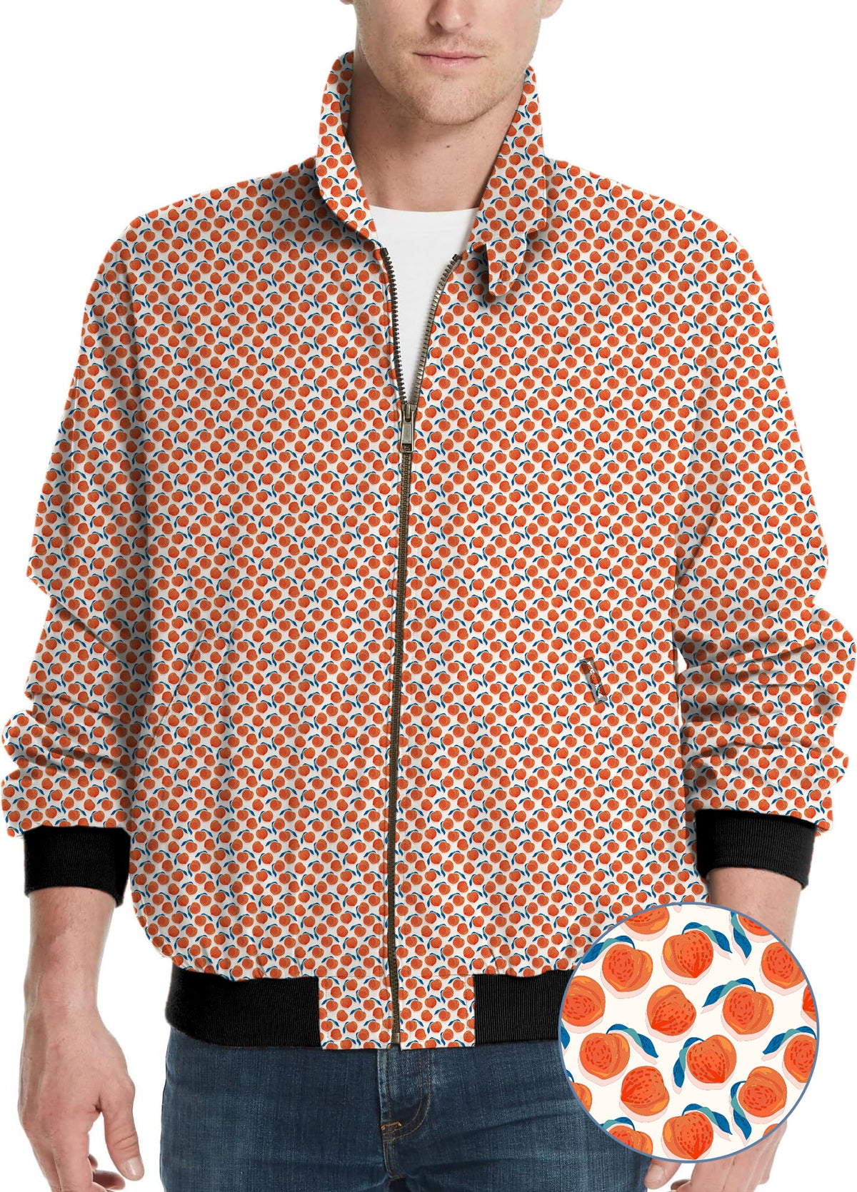 momo peach Men's Golf Windbreaker Light Jacket