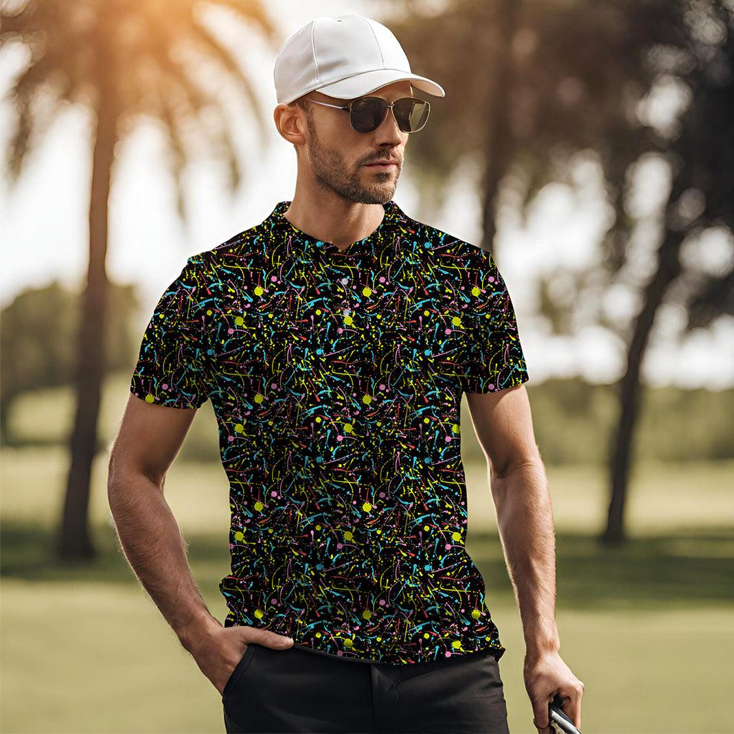 Men's PAINT SPLATTER golf polo