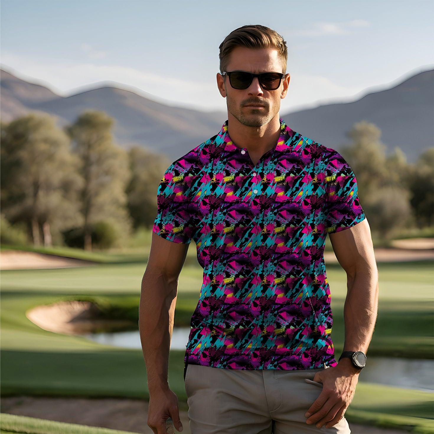 Men's Retro Golfer golf polo