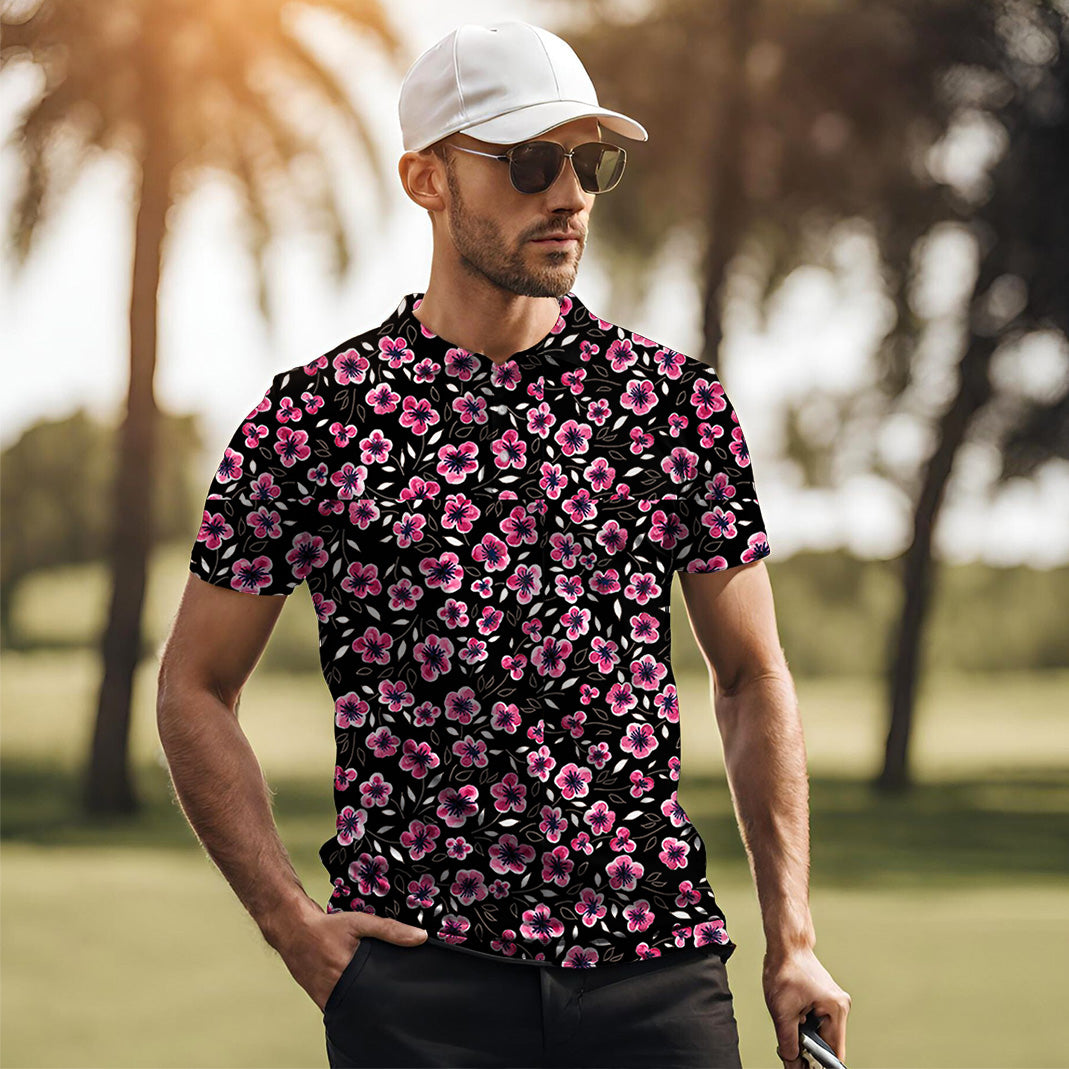 Men's Floral Out Golf Polo