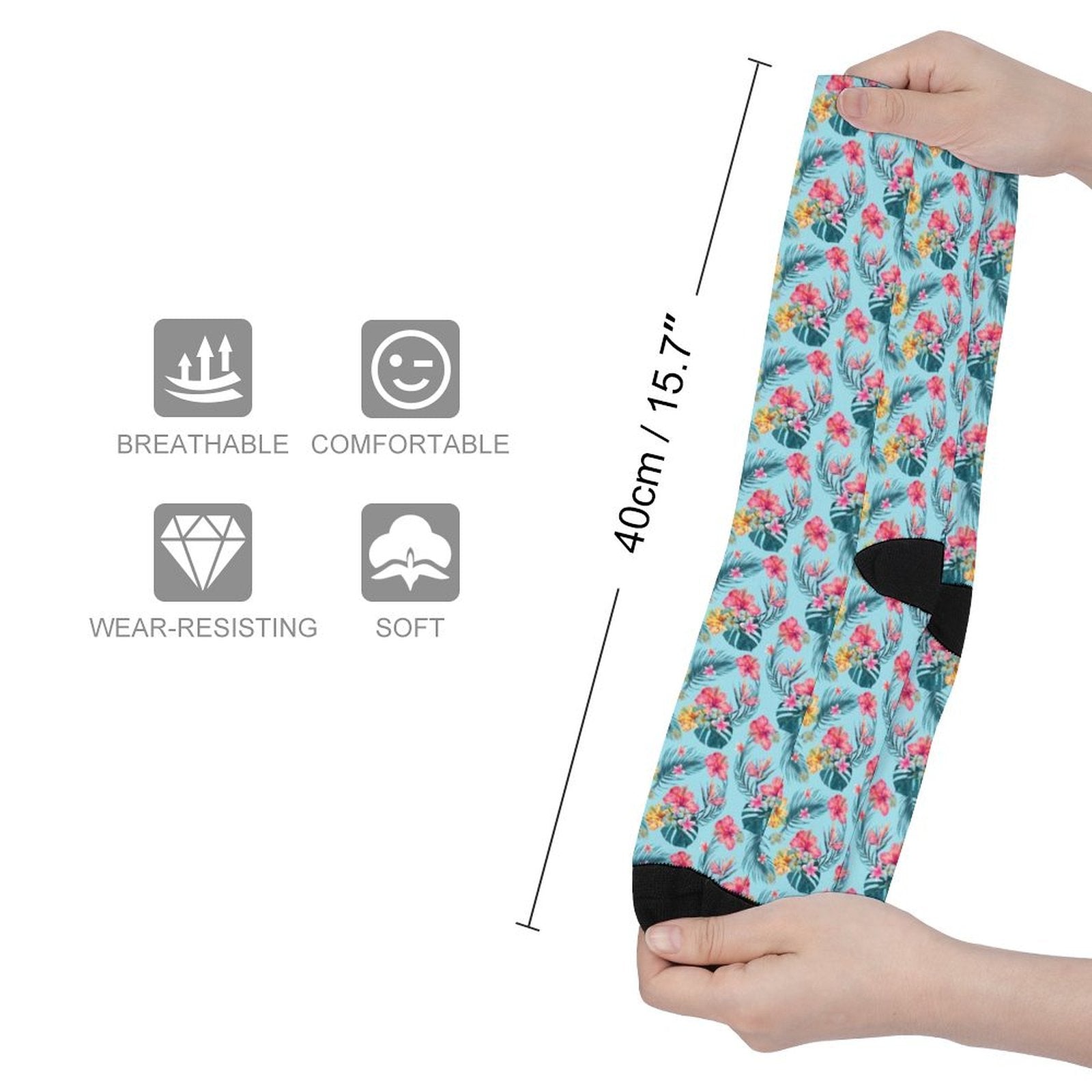 Tropics Prined socks Gifts for Men Women