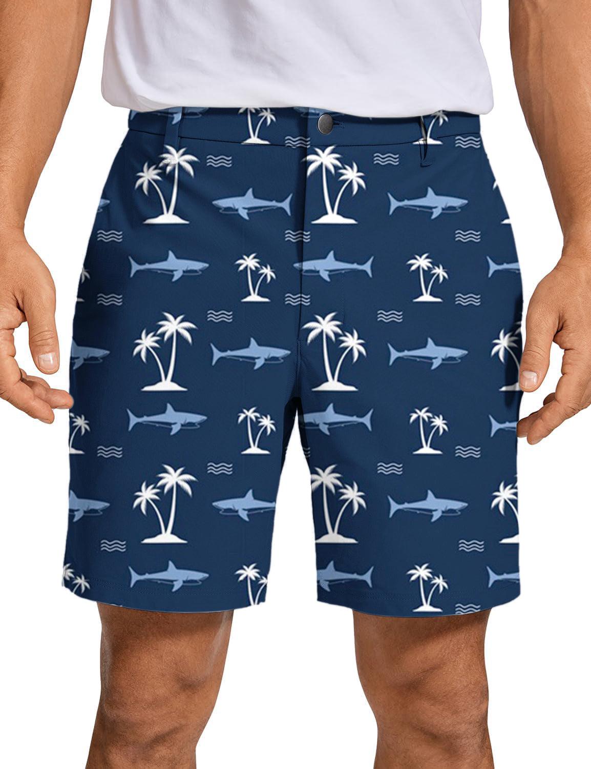 Men Shark Island Golf Shorts