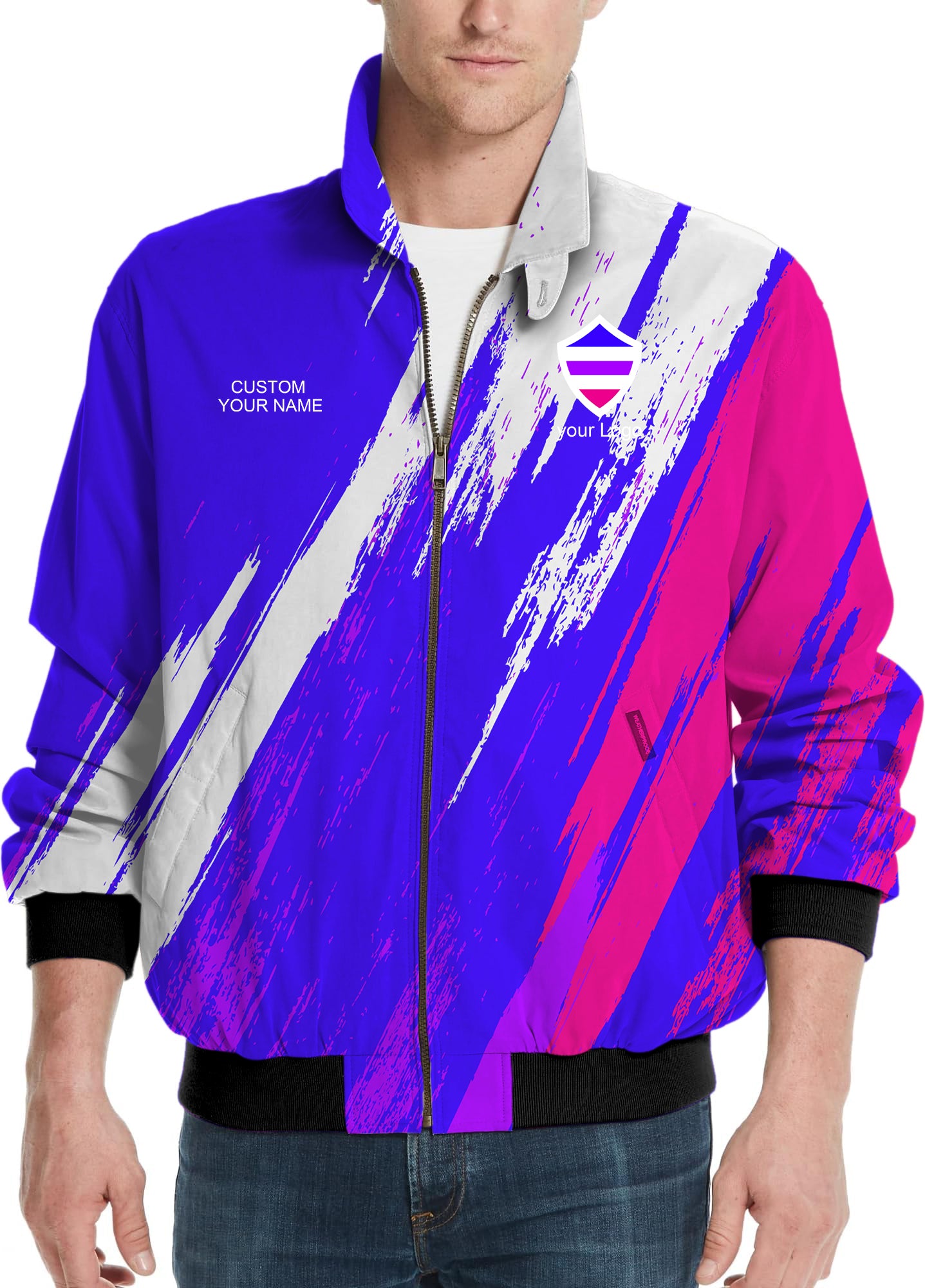 blue purple pink sport Team-Men's Golf Windbreaker Light Jacket