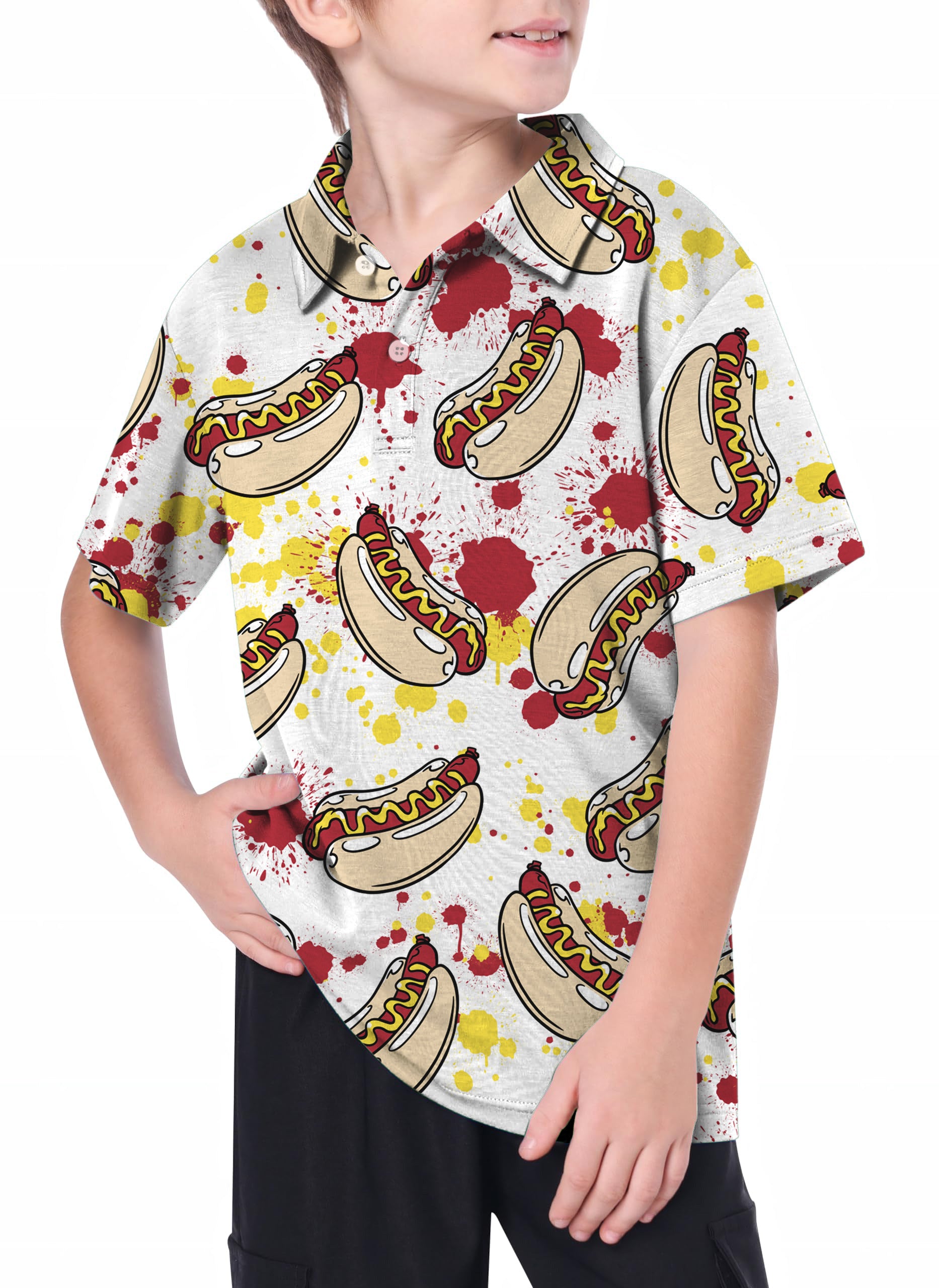 Youth hot dog Golf Polo