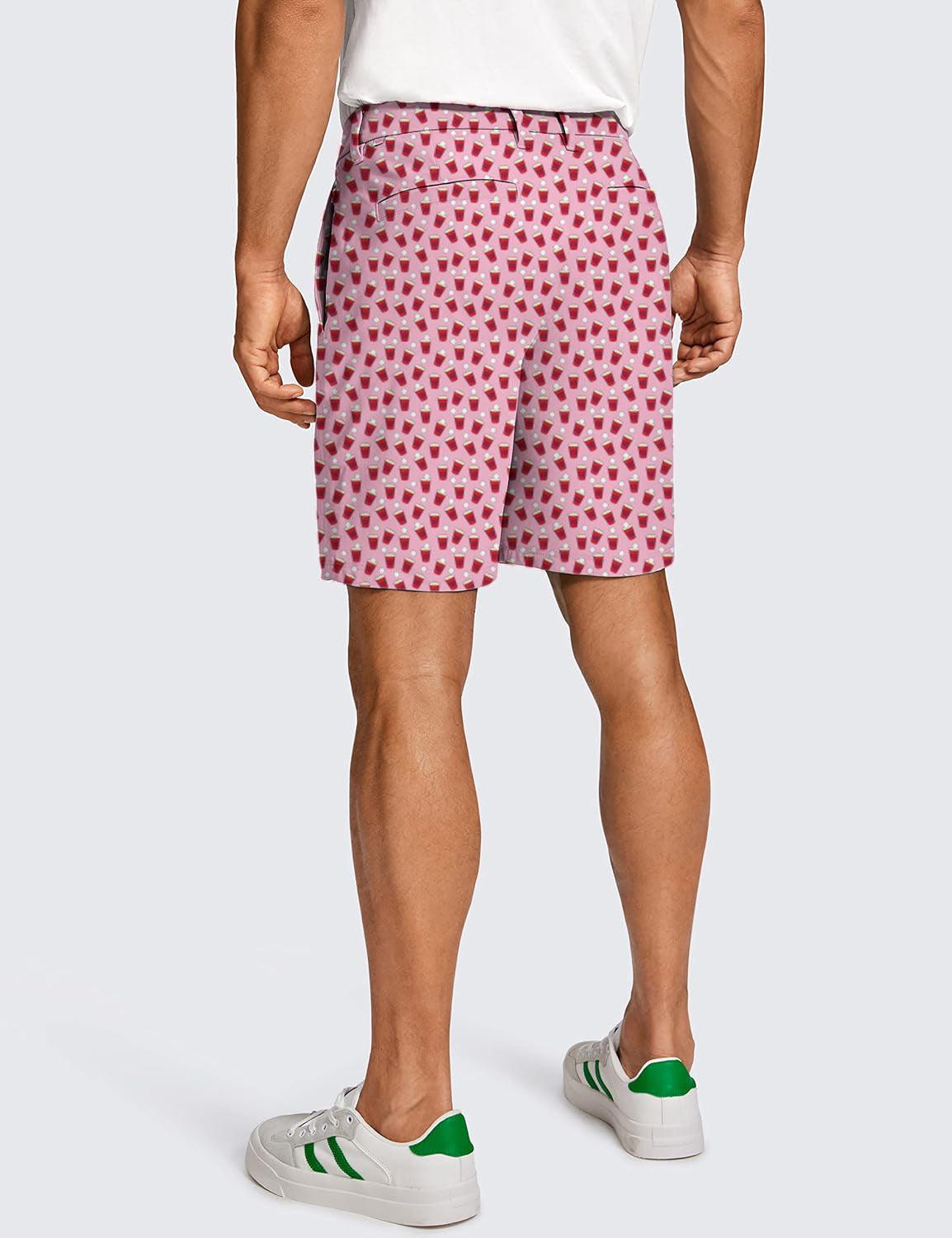 Men Red Solo Cup Golf Shorts