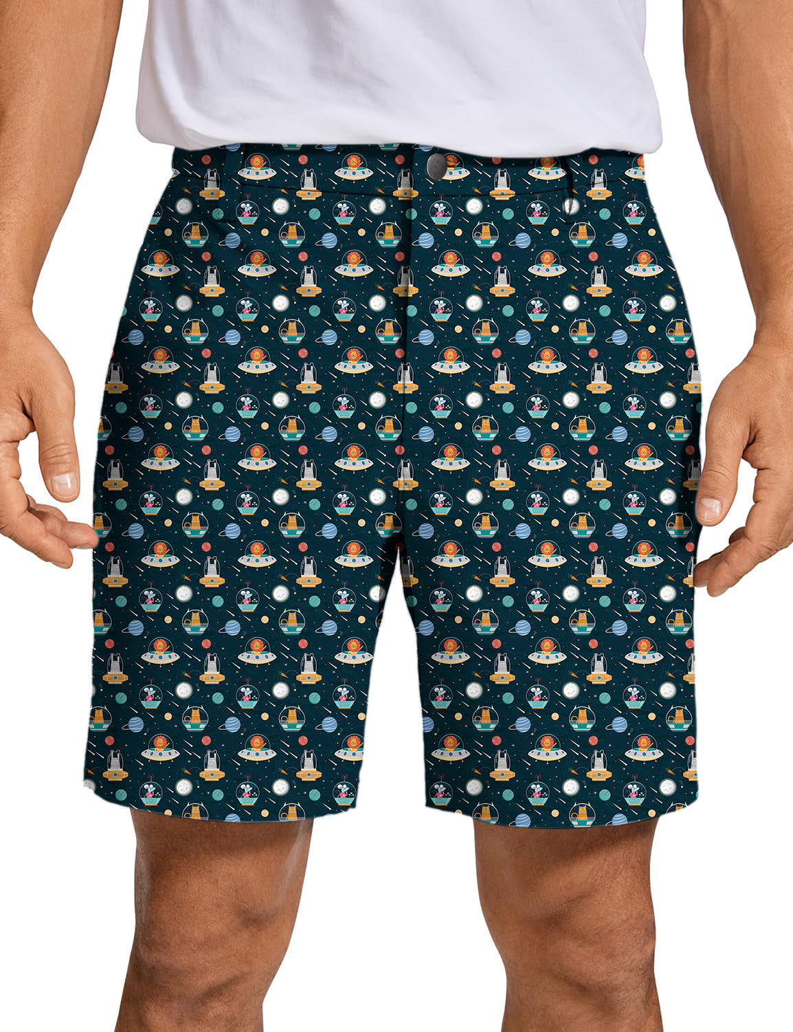 Men's Space Friends Golf Shorts