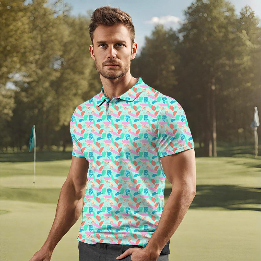 Men's Graffiti golf polo