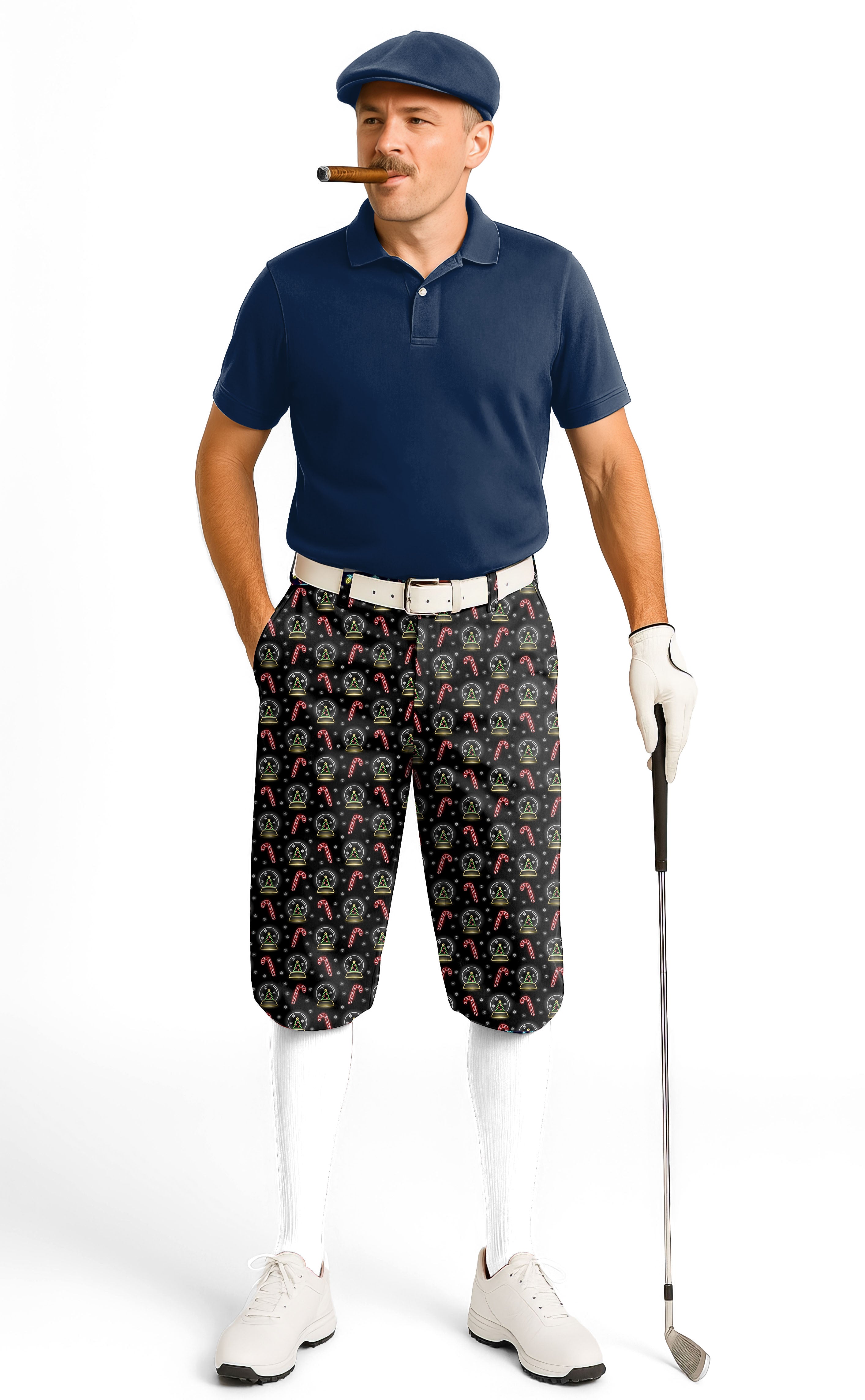 Christmas decoration snowball Men's Golf Knickers Pants