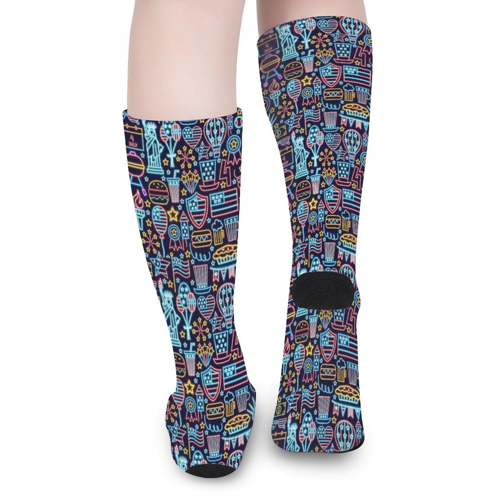 Neon American Prined socks Gifts for Men Women