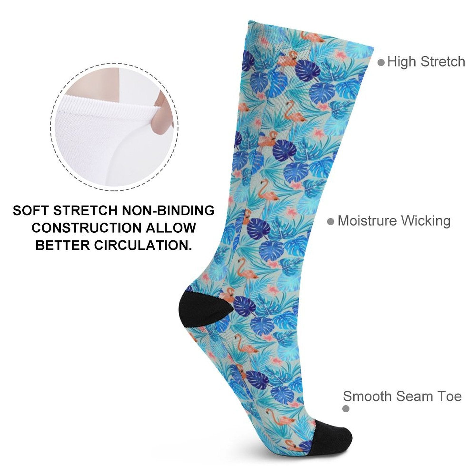 Cool Flamingos Prined socks Gifts for Men Women