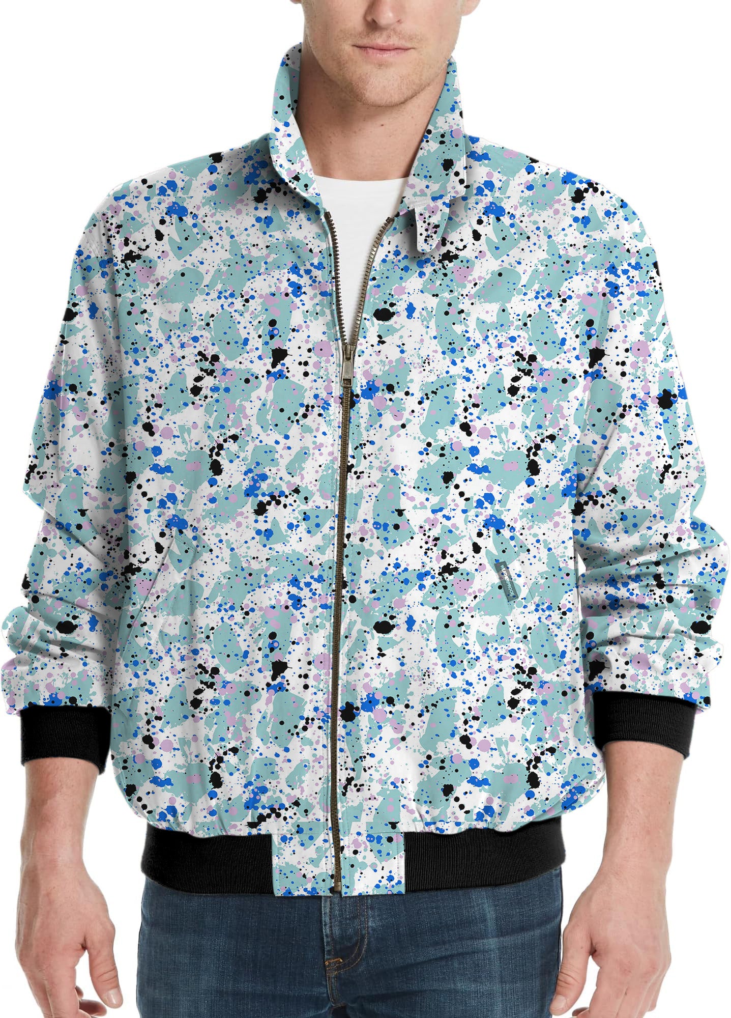 Paint Splatter-Men's Golf Windbreaker Light Jacket