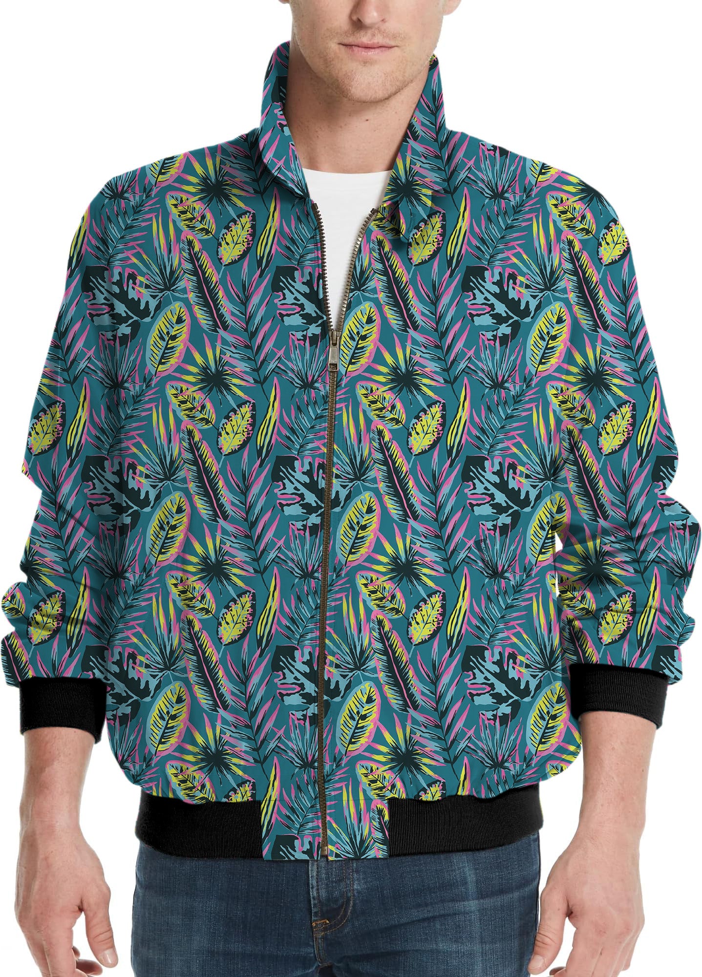 Modern Tropics-Men's Golf Windbreaker Light Jacket