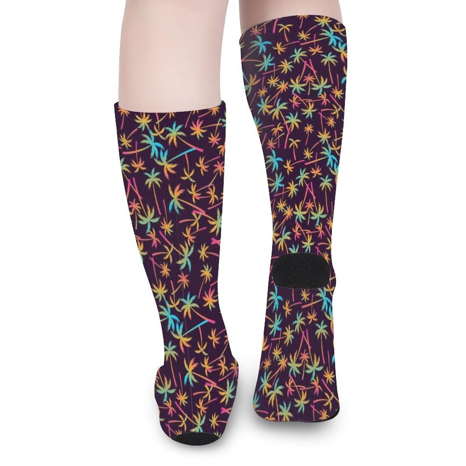 Gradient Palms Prined socks Gifts for Men Women